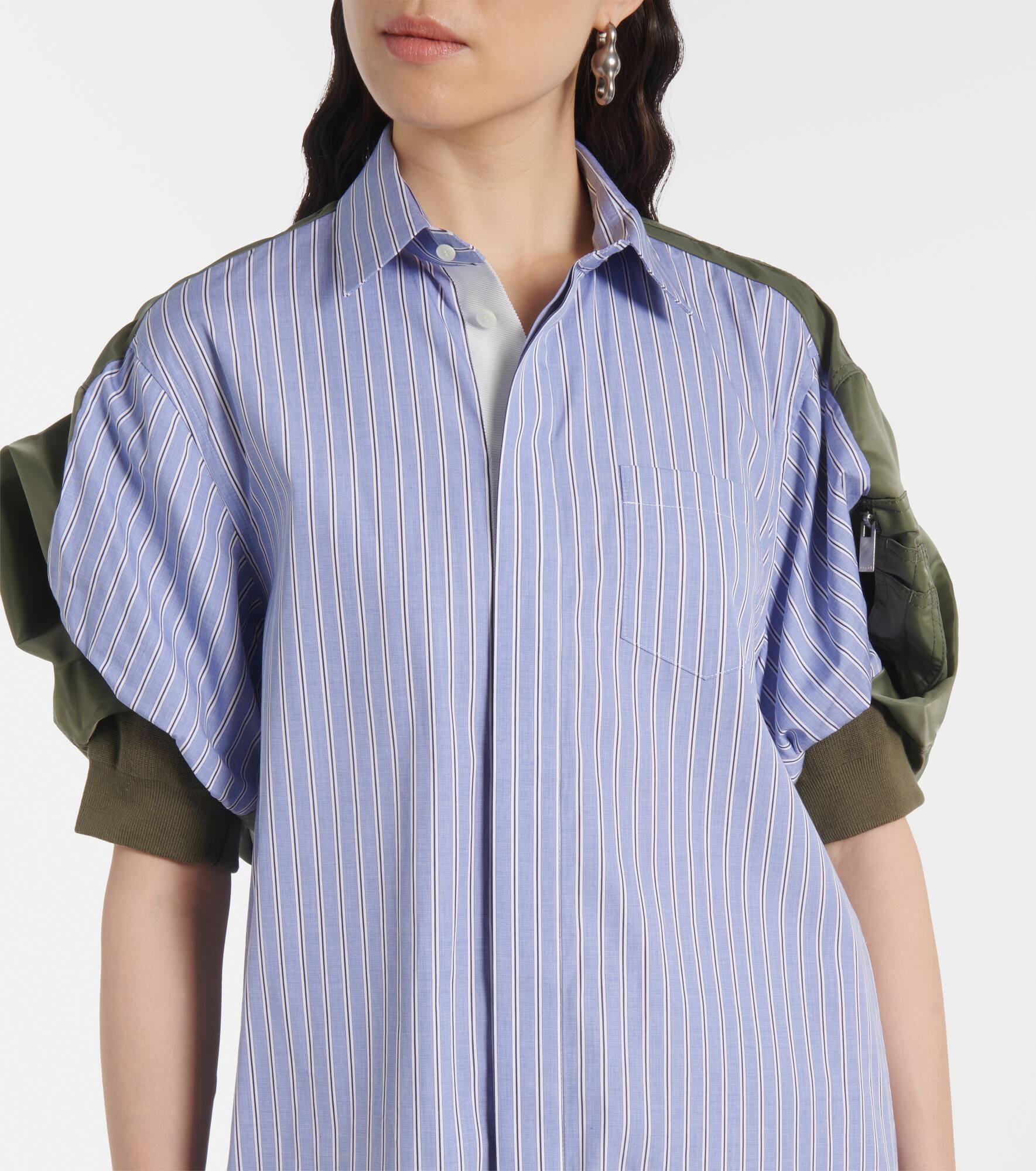 Striped cotton poplin shirt - 4
