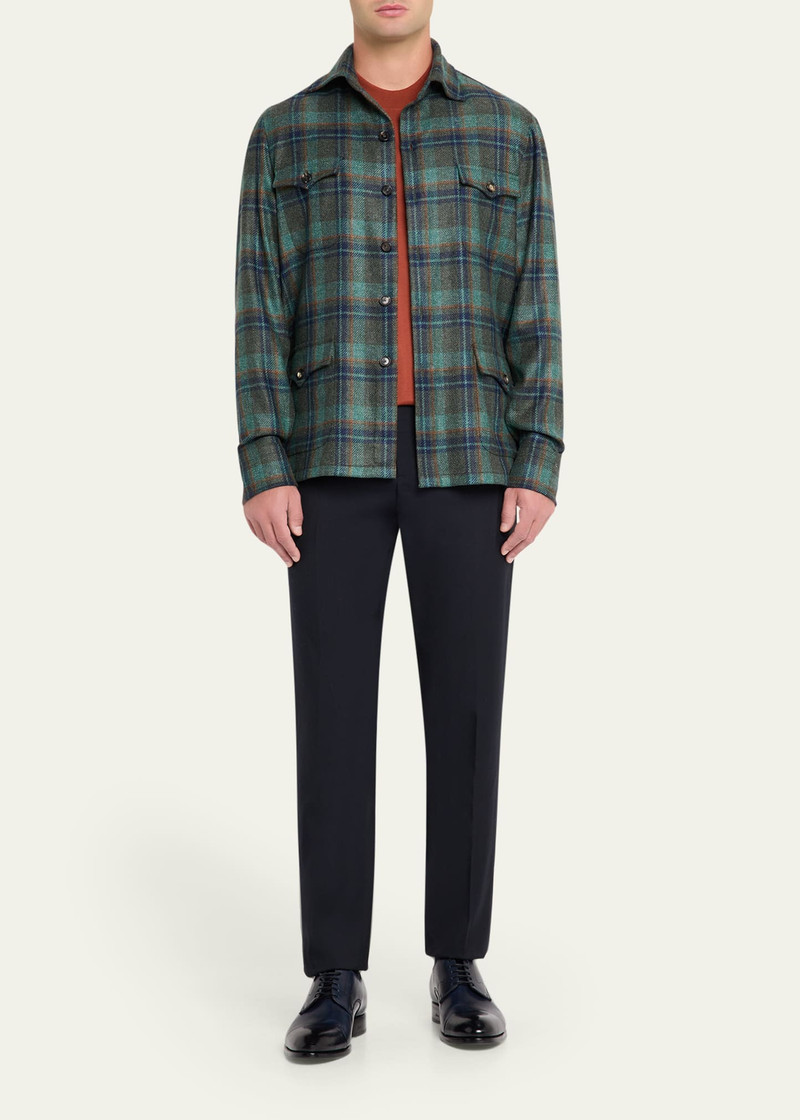 Brioni Men's Cotton and Cashmere Slim-Fit Crewneck T-Shirt outlook