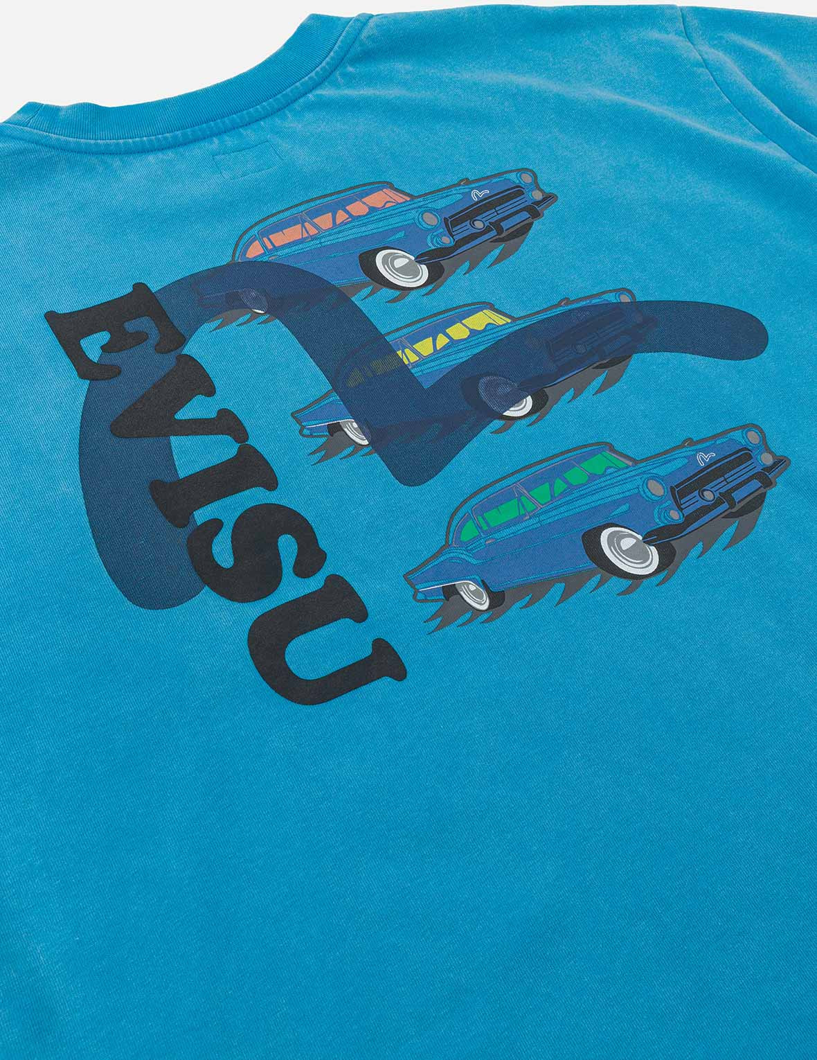 Classic 50s Cars Print Relax Fit Long-sleeve T-shirt - 7