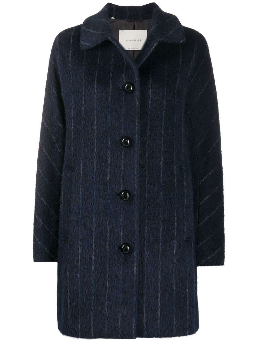 pinstripe single-breasted coat - 1