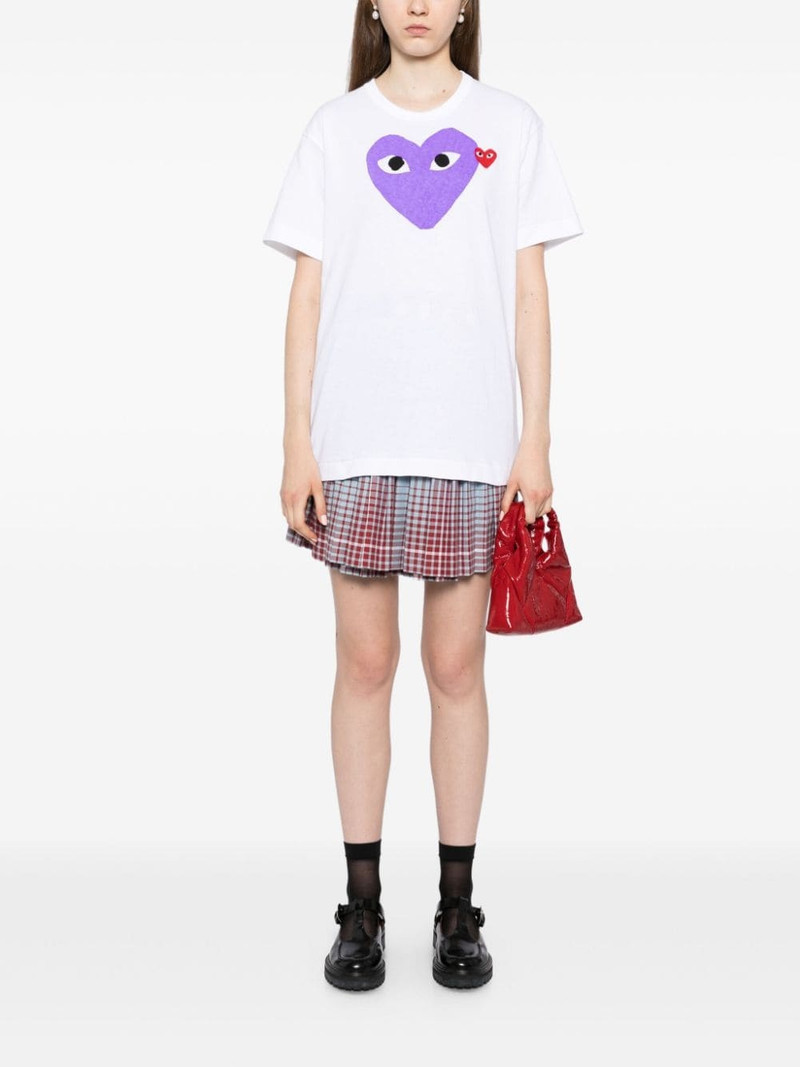 Comme des Garçons PLAY signature heart motif cotton T-shirt outlook