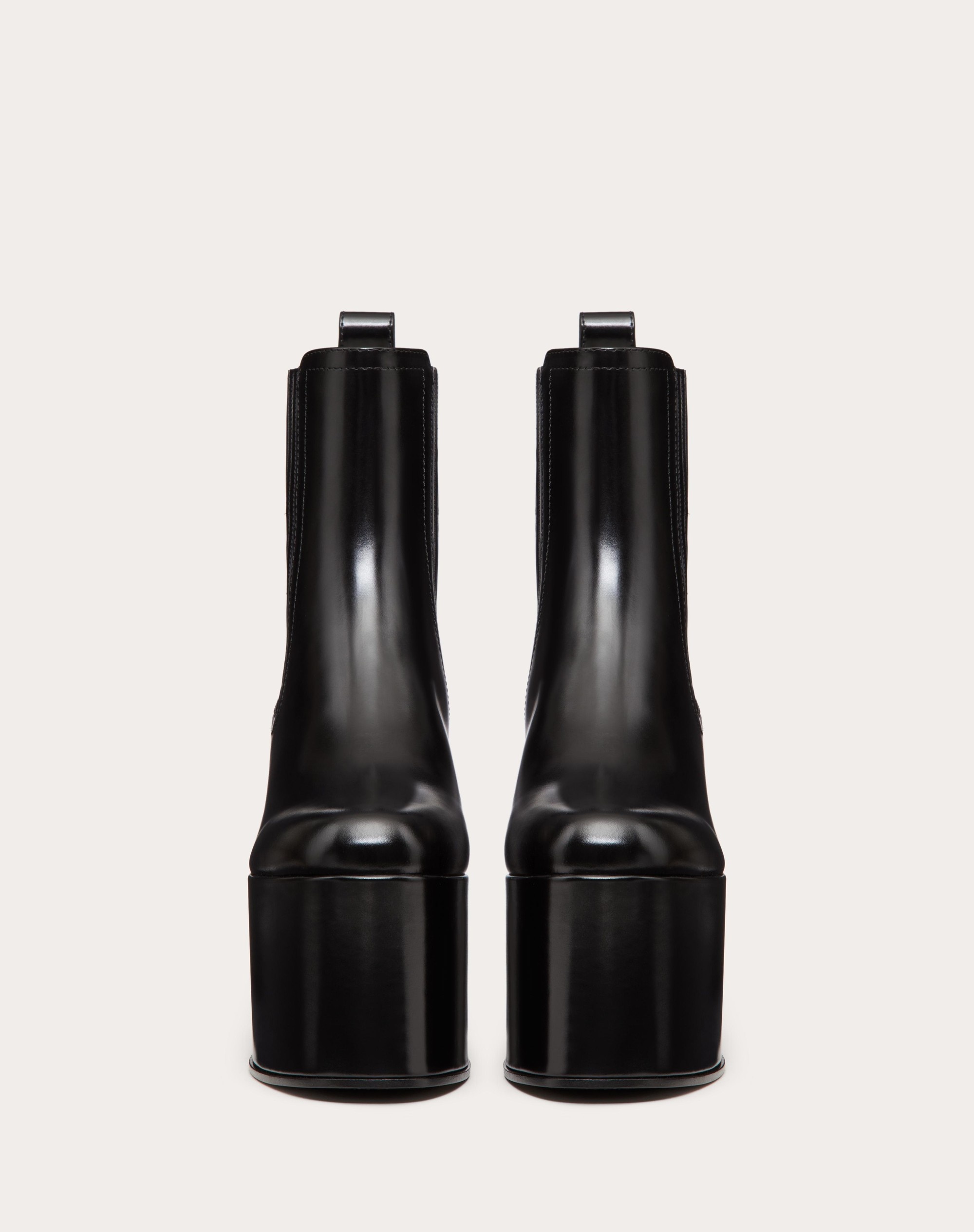 VALENTINO GARAVANI CLUB PLATFORM ANKLE BOOT IN CALFSKIN LEATHER 125MM - 4