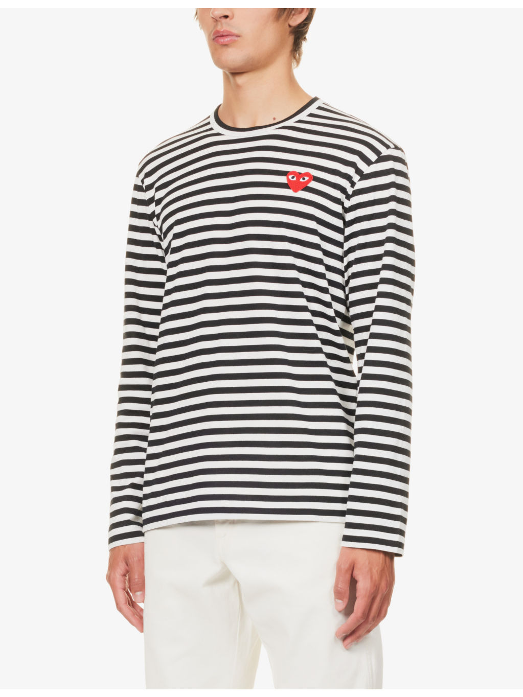 Striped cotton jumper - 4