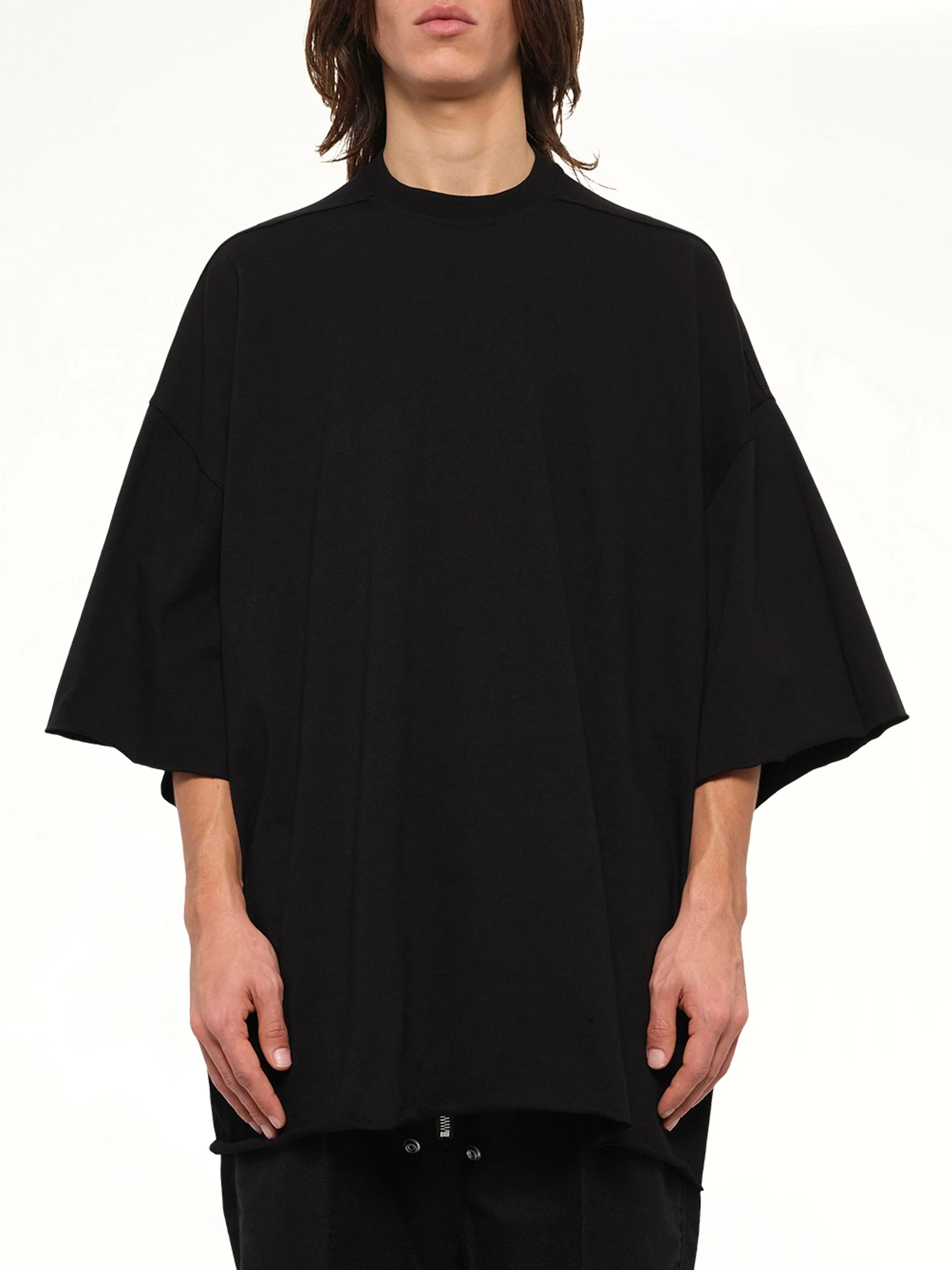 Heavy Jersey Tommy T-Shirt in Black - 1