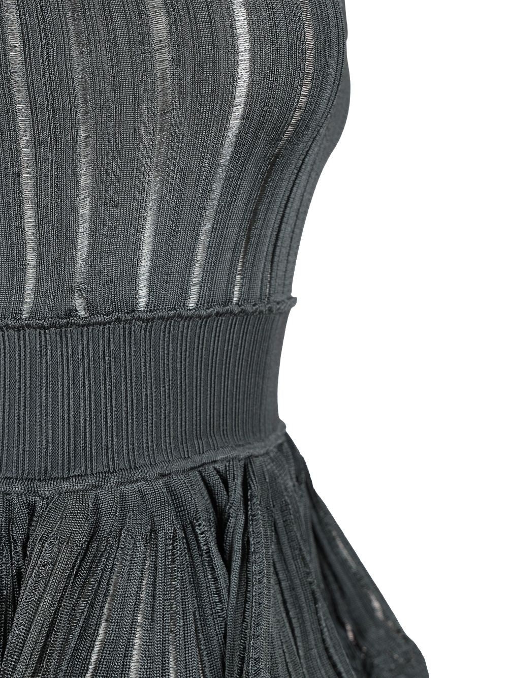 Crinoline Knitted Dress Dresses Blue - 4