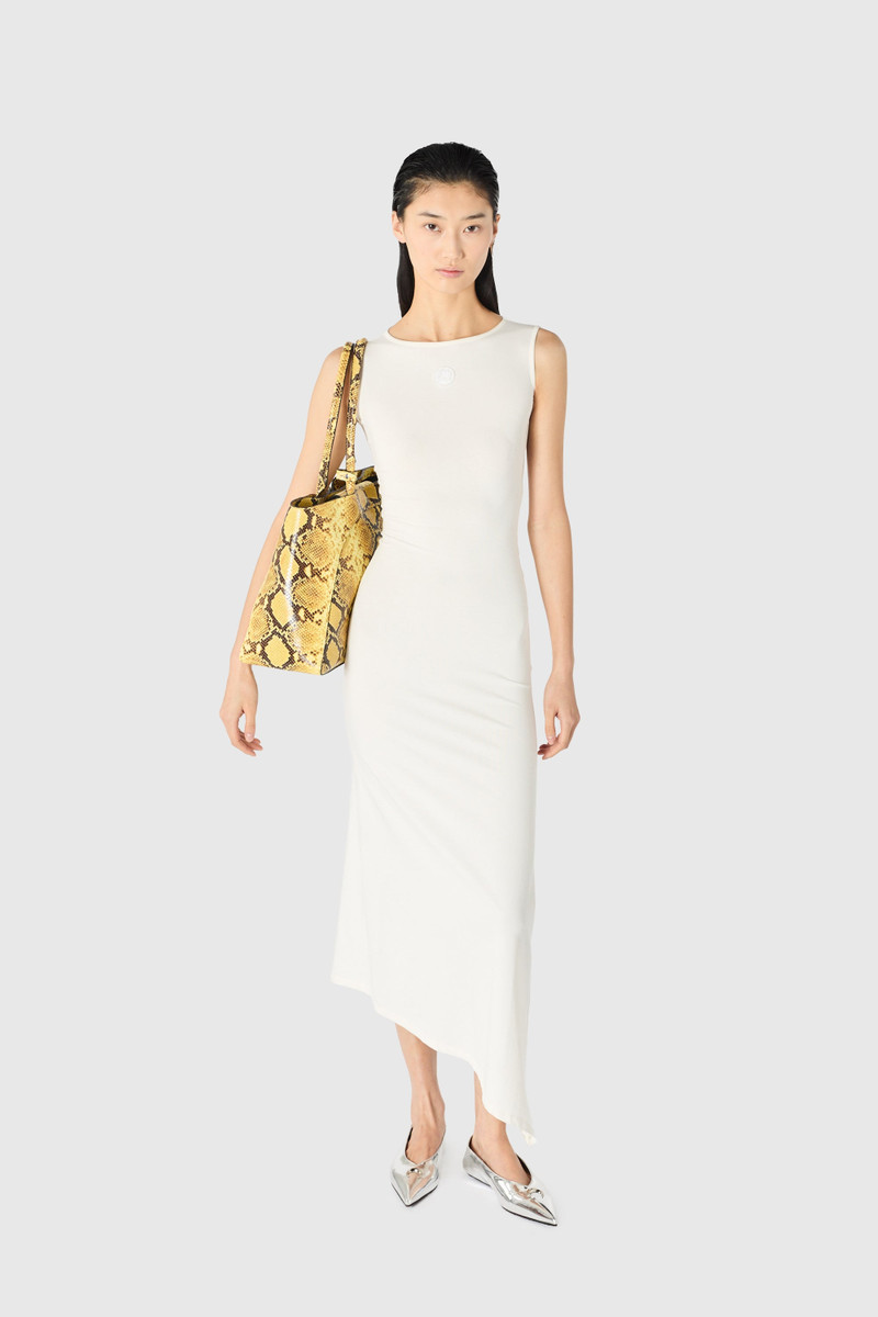 Marine Serre PEARL LOGO ASYMETRICAL MIDI DRESS outlook