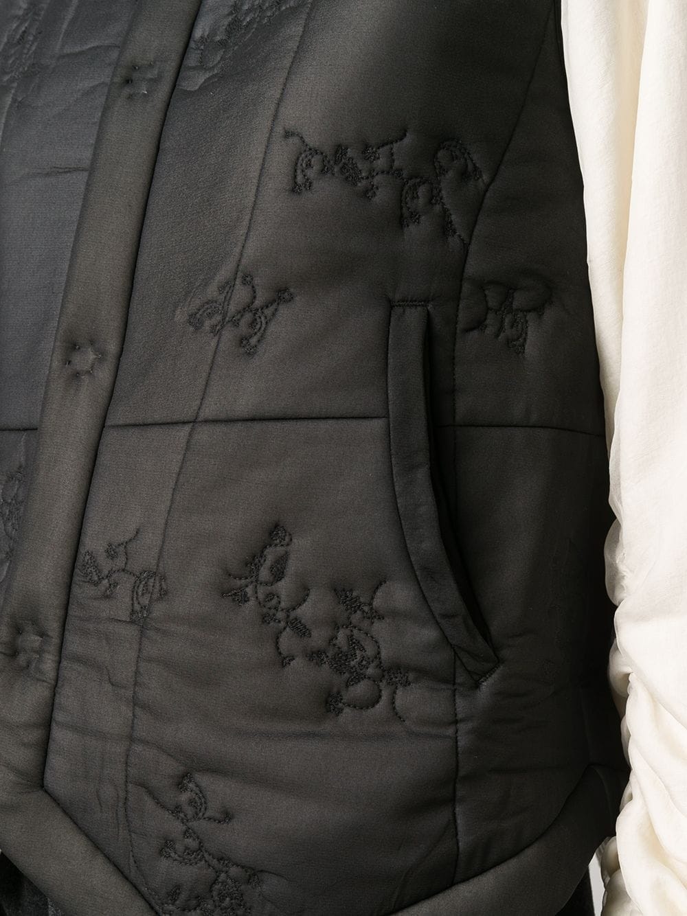 embroidered mulberry silk jacket - 5