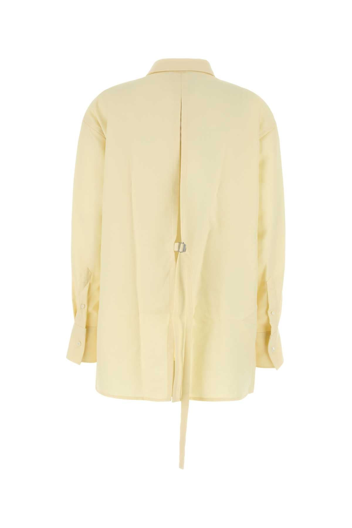 Ami Women Pastel Yellow Wool Oversize Shirt - 2