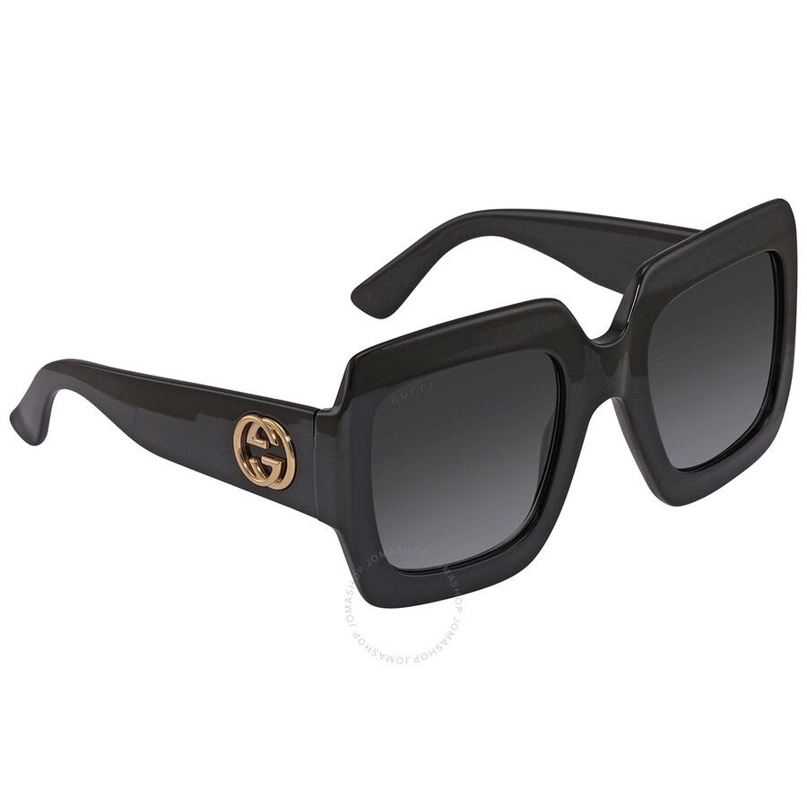 Gucci Grey Gradient Square Ladies Sunglasses GG0053SN 001 54 - 3