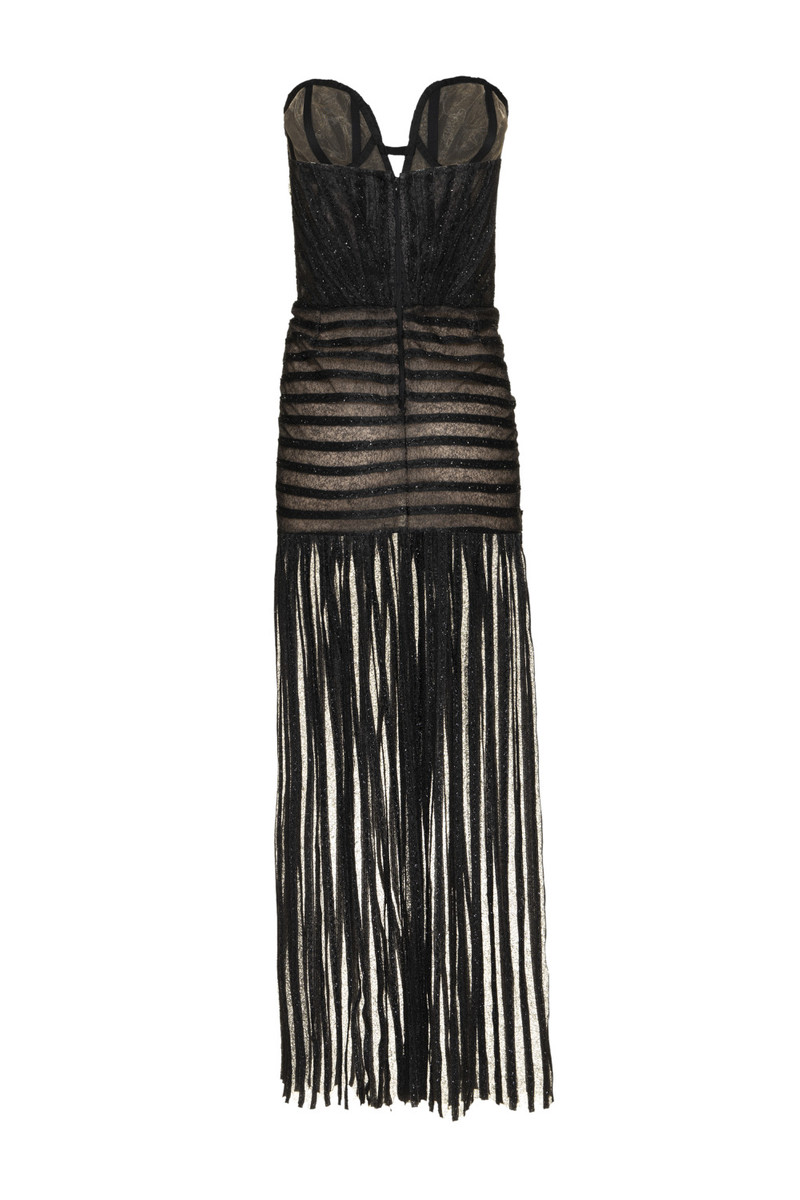 Sparkle Tulle Strapless Maxi Dress (RUNWAY) 5