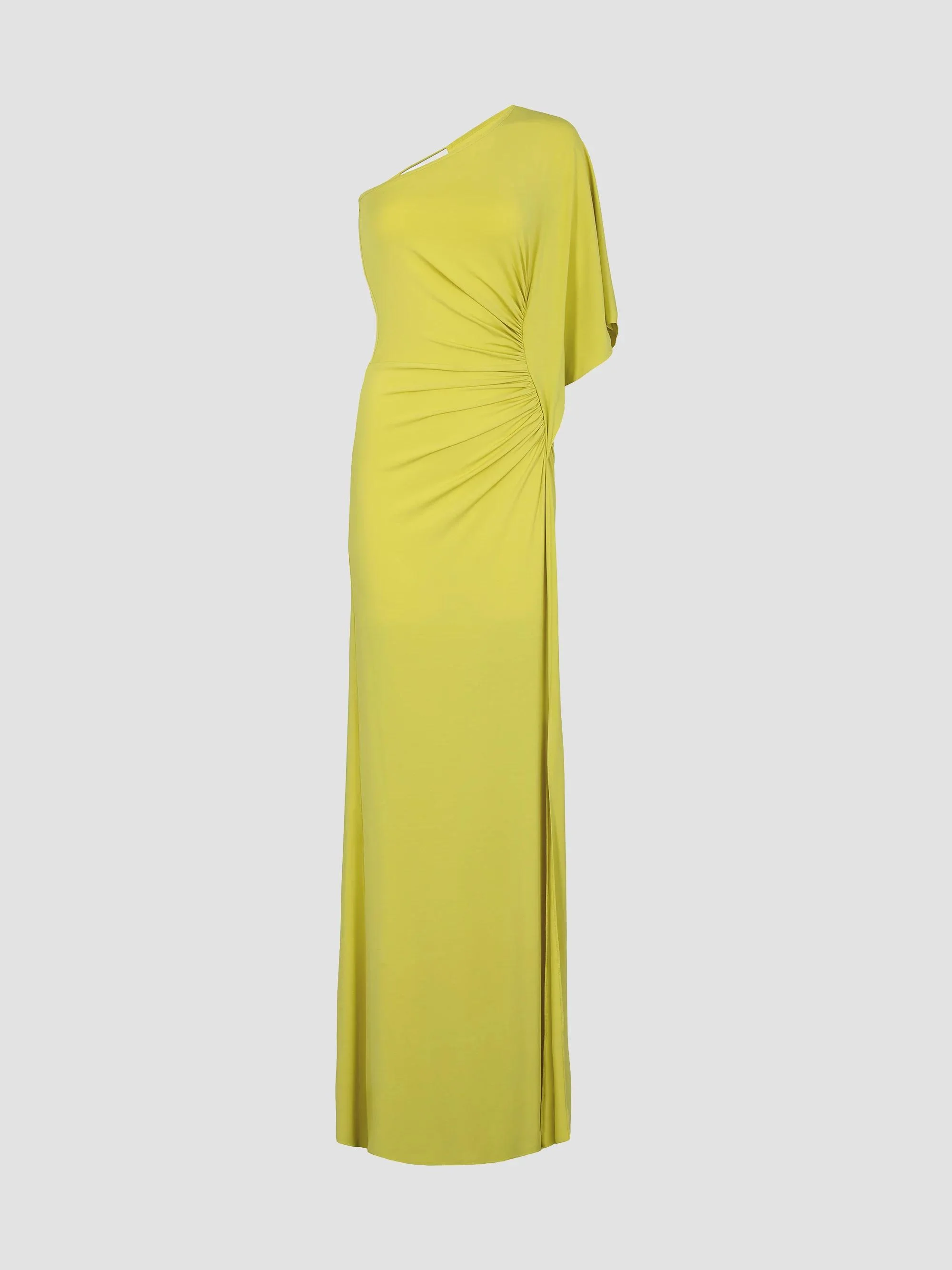 Women's Doli Ruched One-Shoulder Maxi Dress - Lime - 1