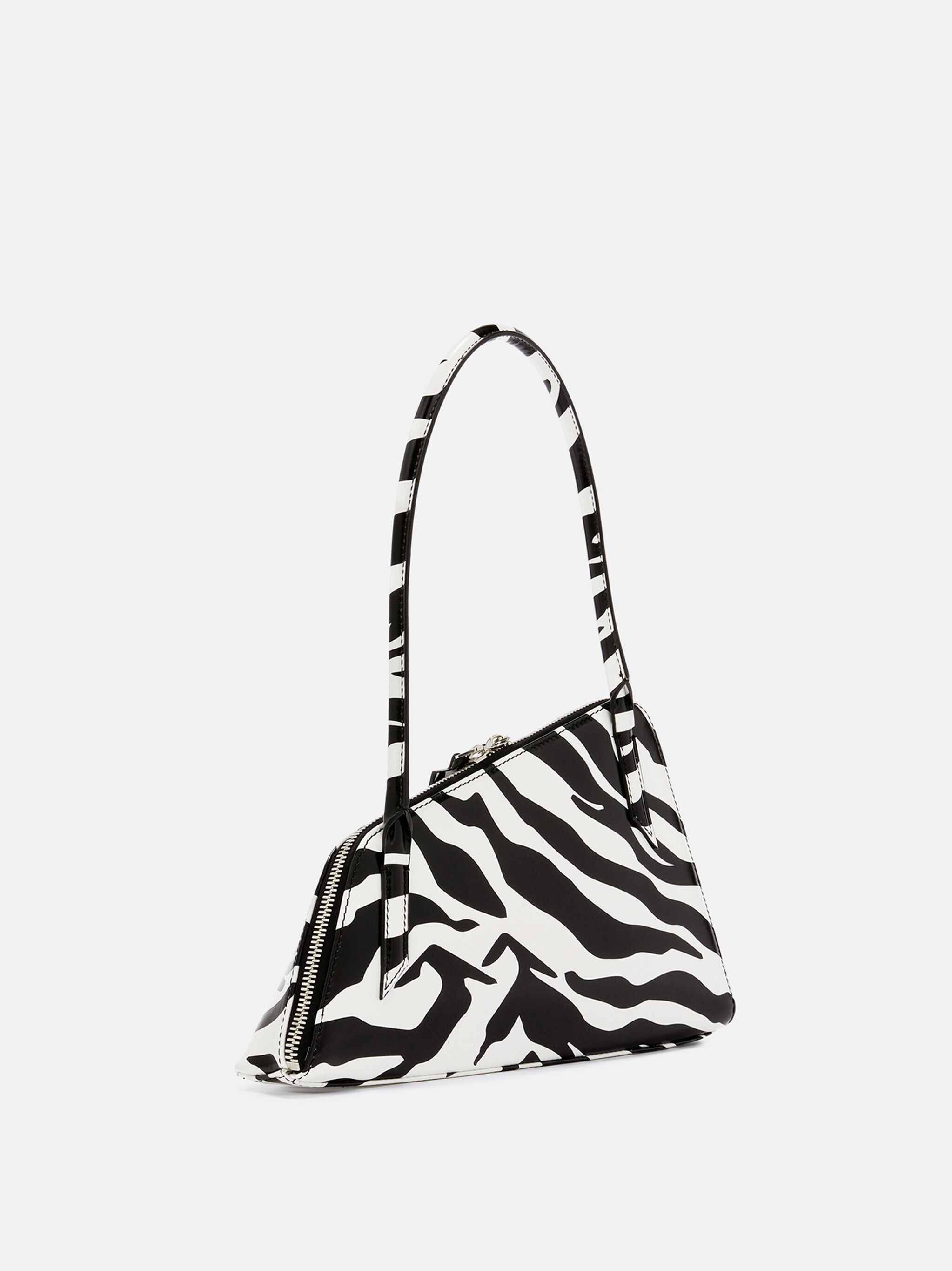 ''SUNRISE'' BLACK AND WHITE SHOULDER BAG - 3