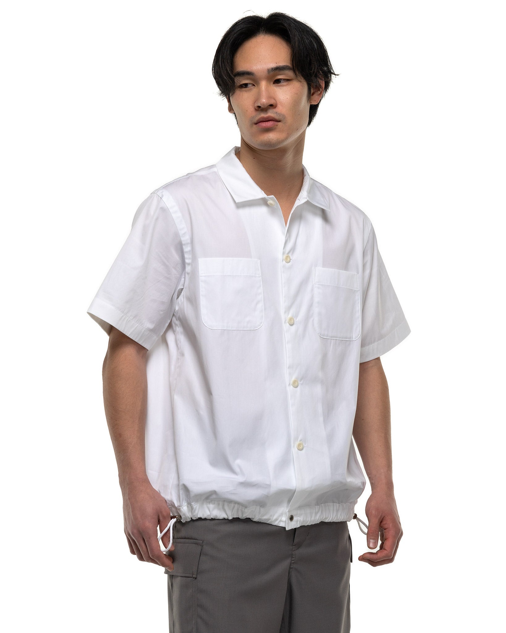 Cotton Poplin Shirt Off White - 4