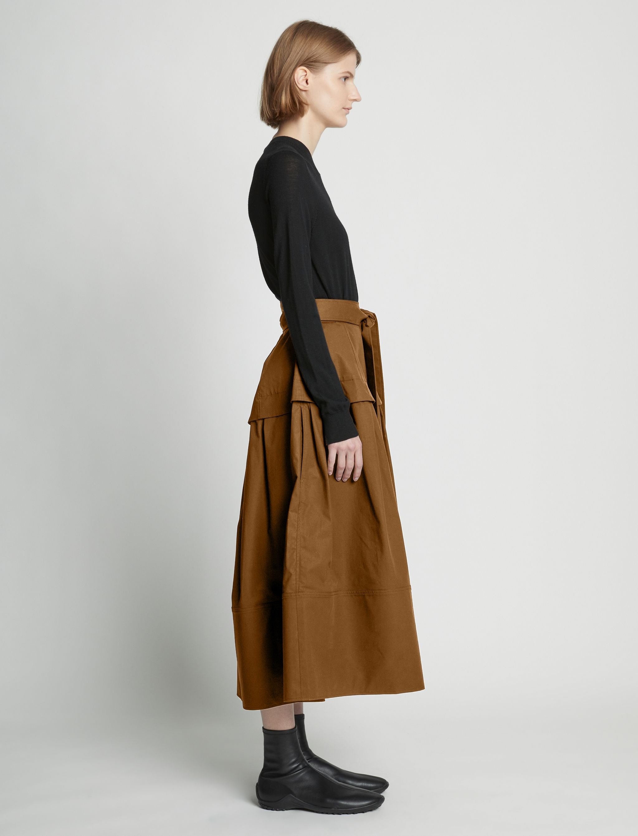 Poplin Belted Skirt - 3