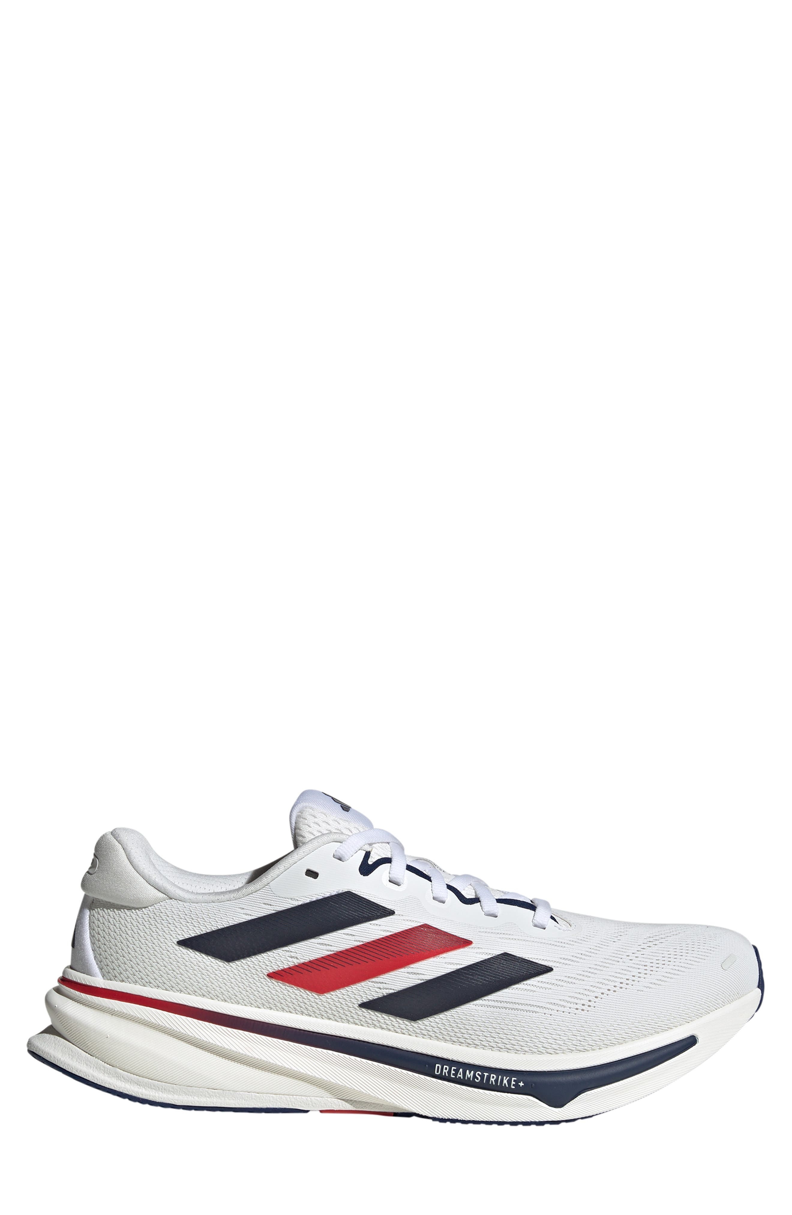 adidas Supernova Rise 2 Running Shoe in White/Dark Blue/Pure Ruby at Nordstrom - 3