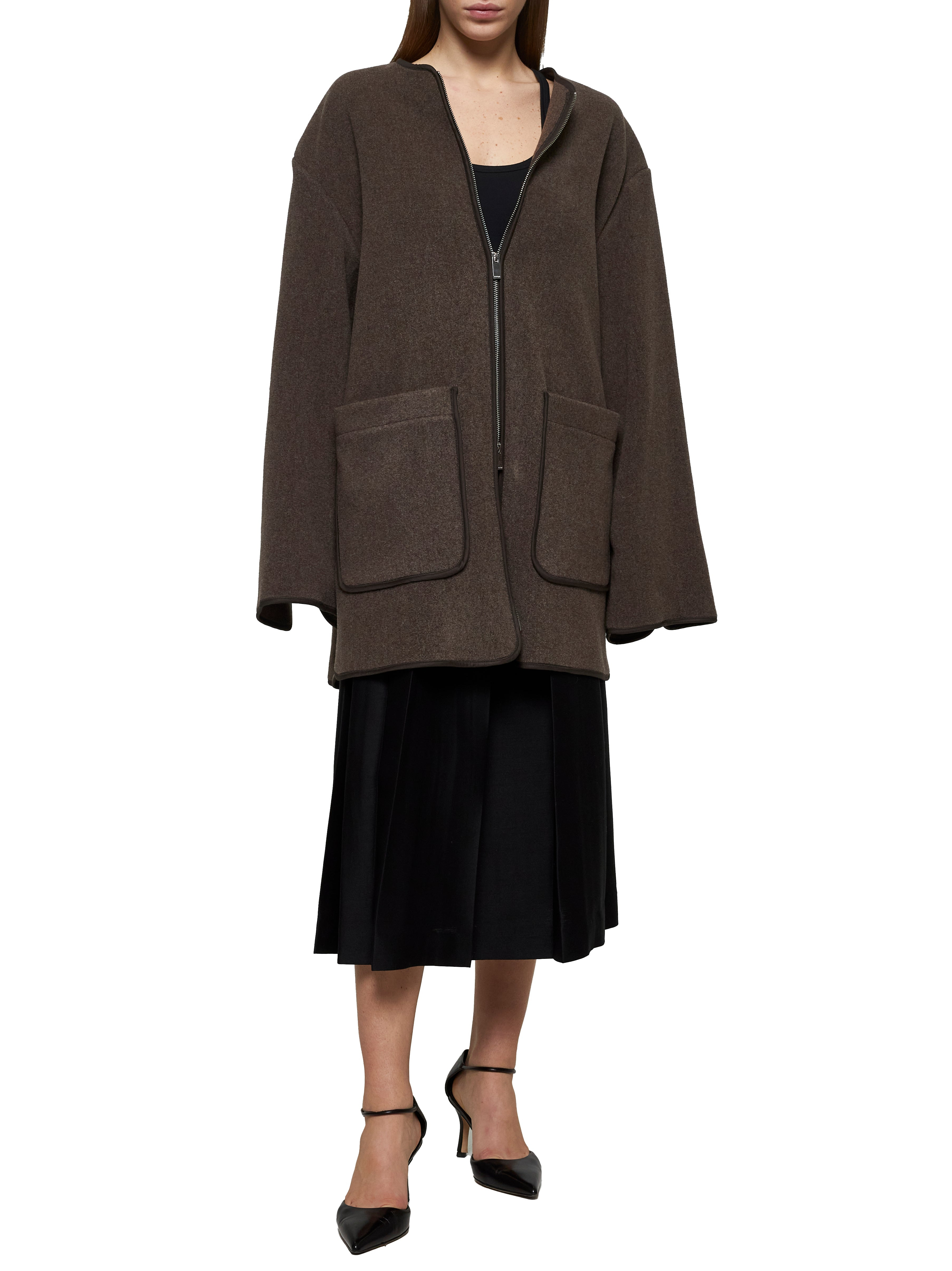 Brown felt jacket - 2