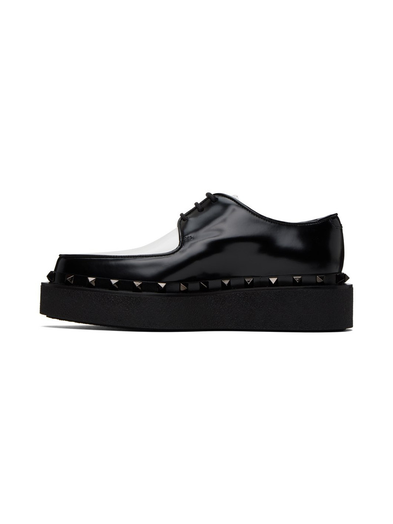 Black & White Rockstud M-Way Derbys 3
