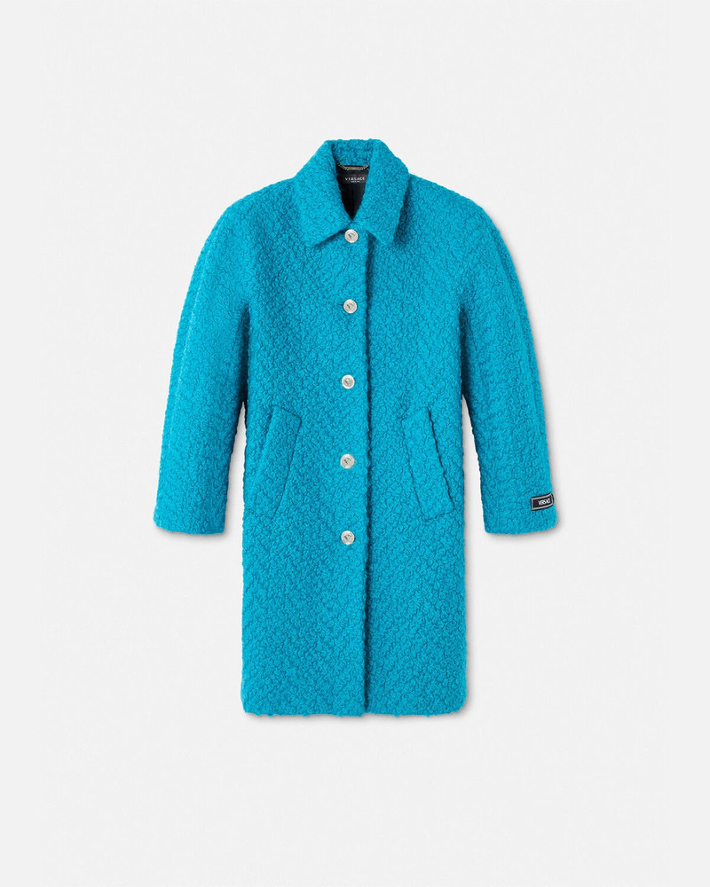 Rounded Wool Bouclé Coat 1