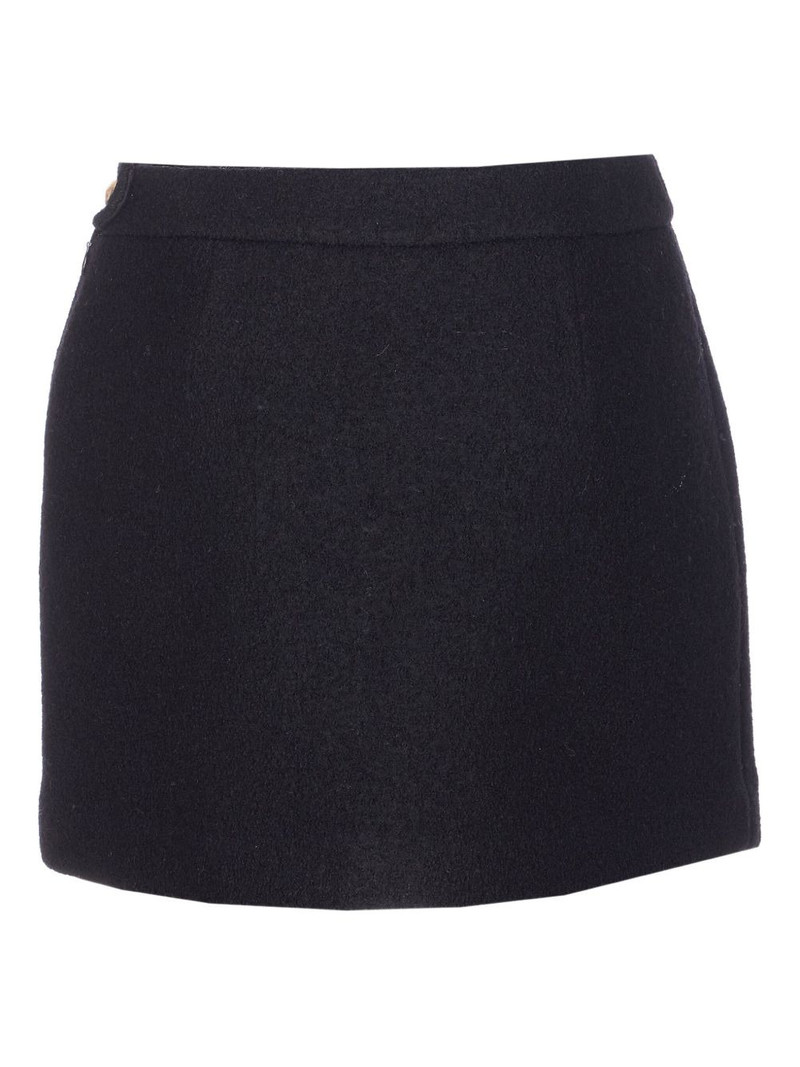 Dunst zip button mini skirt outlook