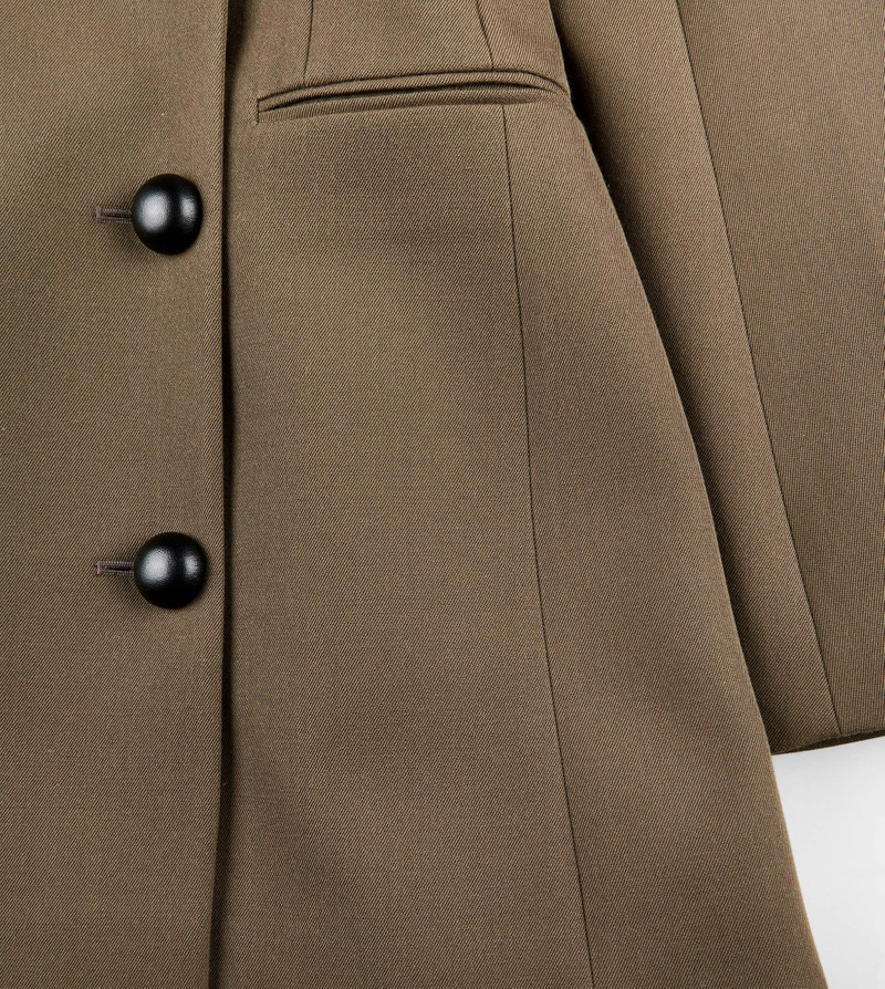BLAZER IN WOOL - GREEN 10