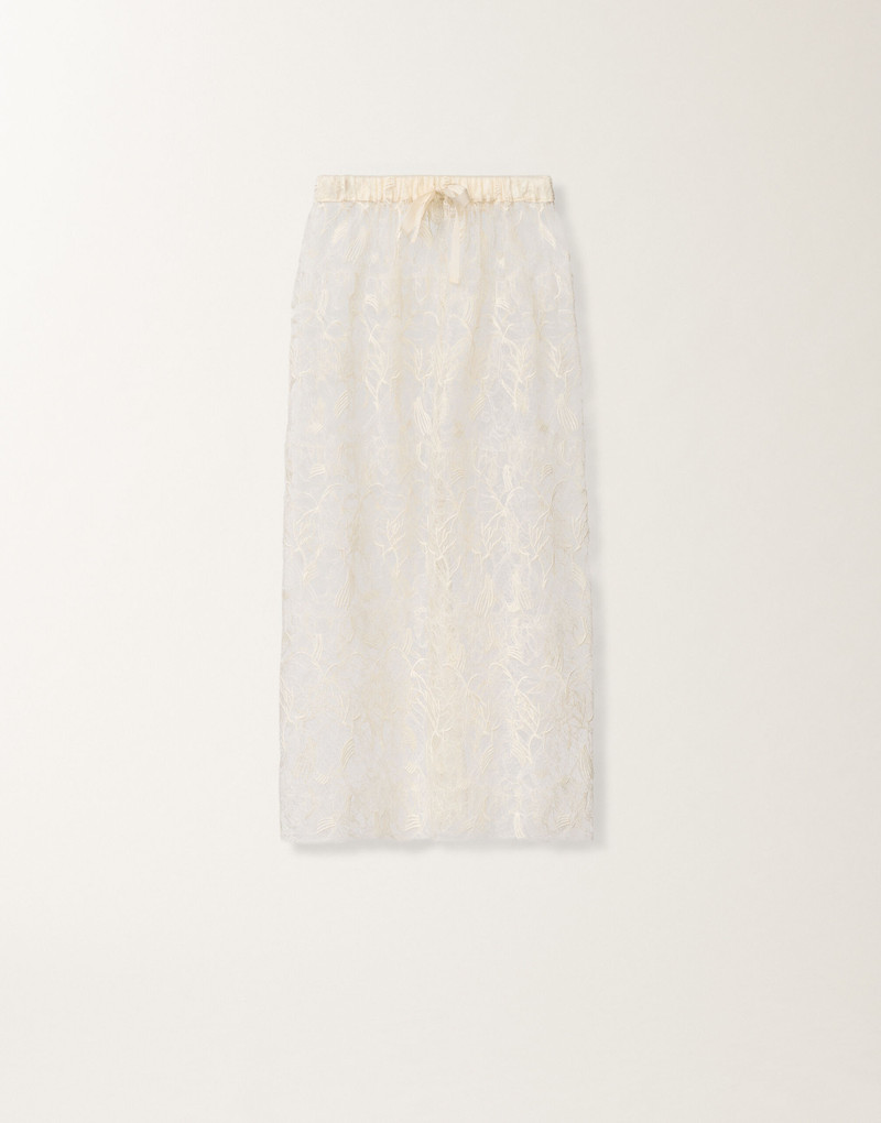 Midi skirt in lace 1