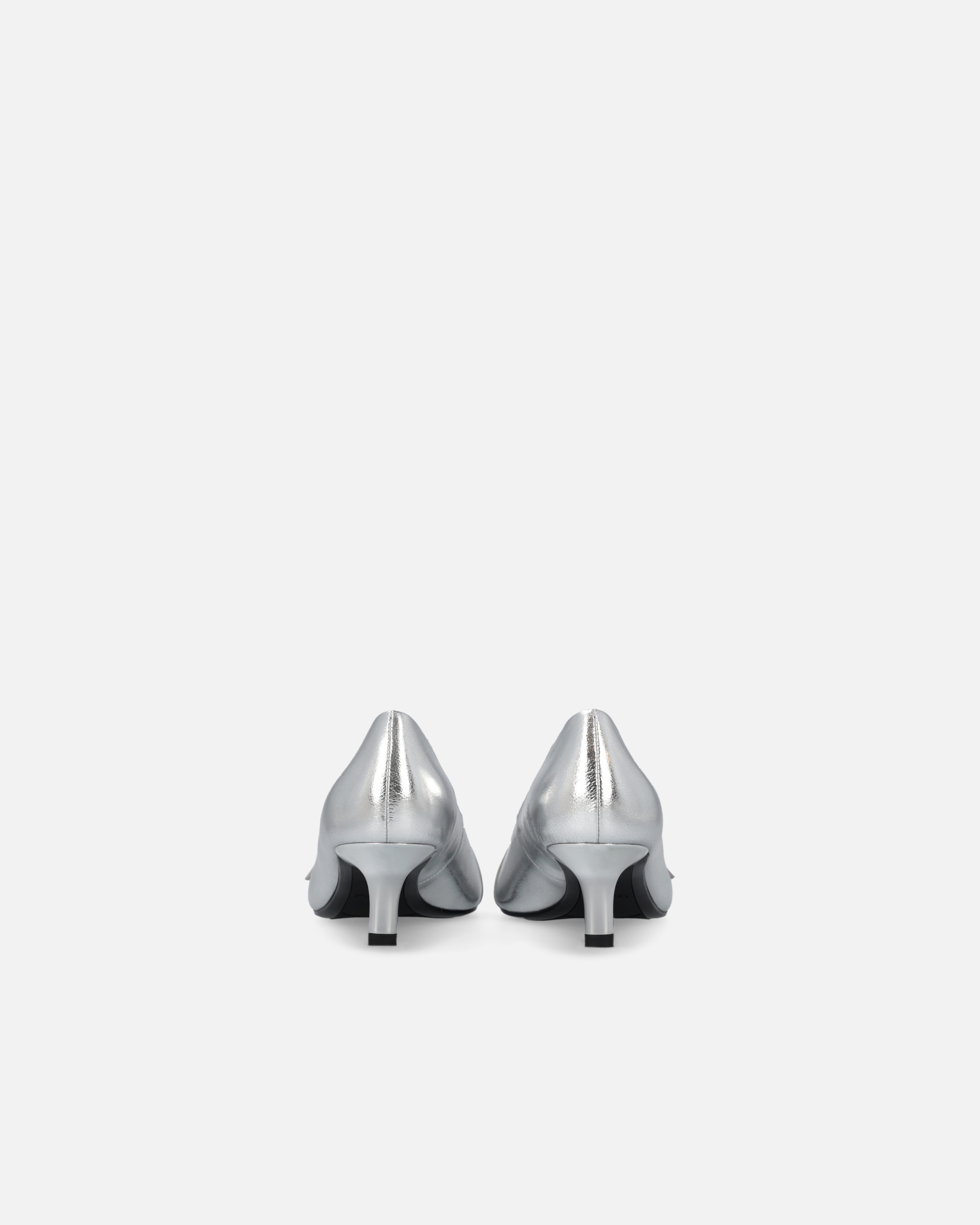 POINTED TOE PUMPS IN LAMINATED NAPPA LEATHER - 8