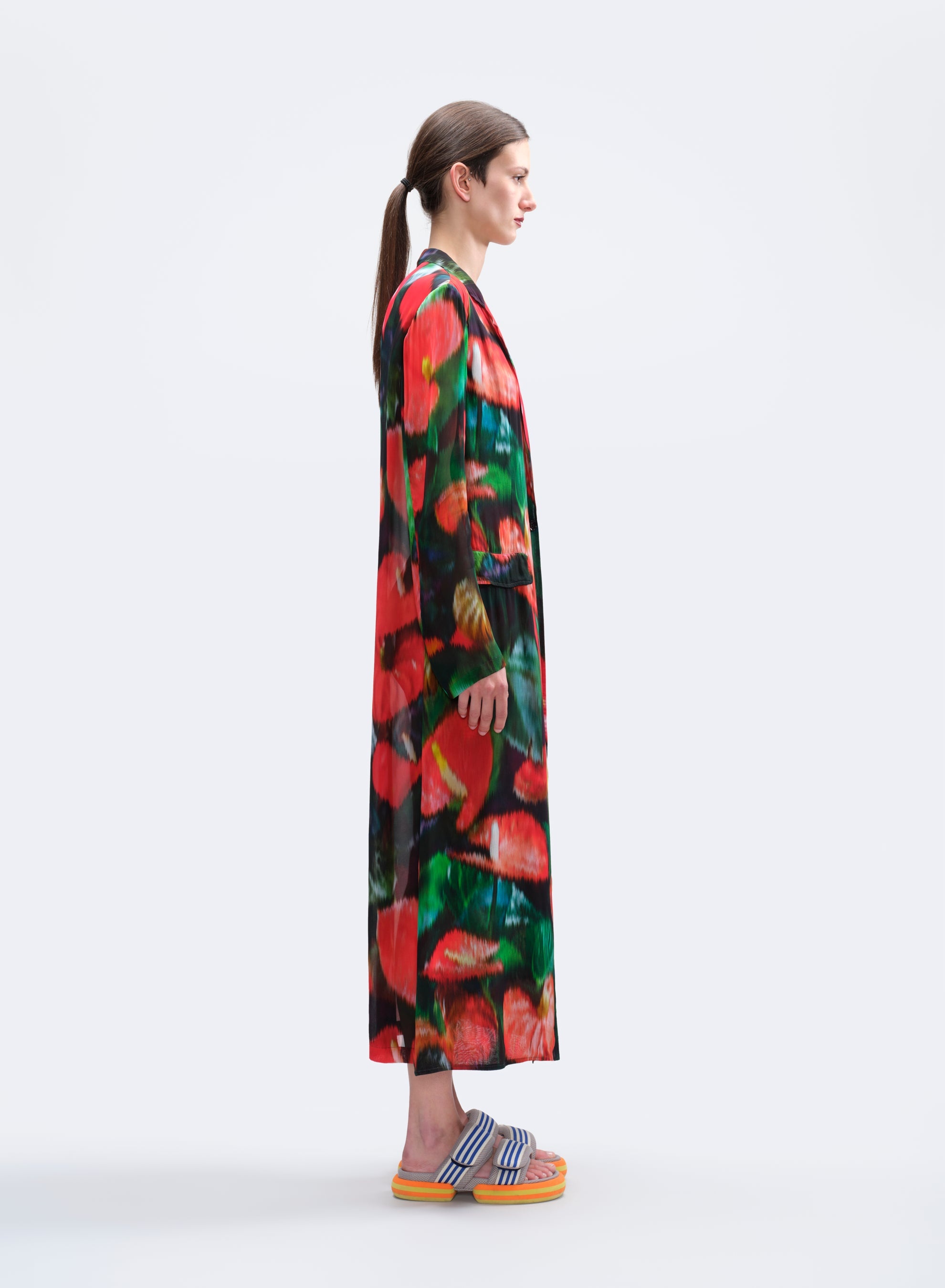 PRINTED LONG BLAZER - 3