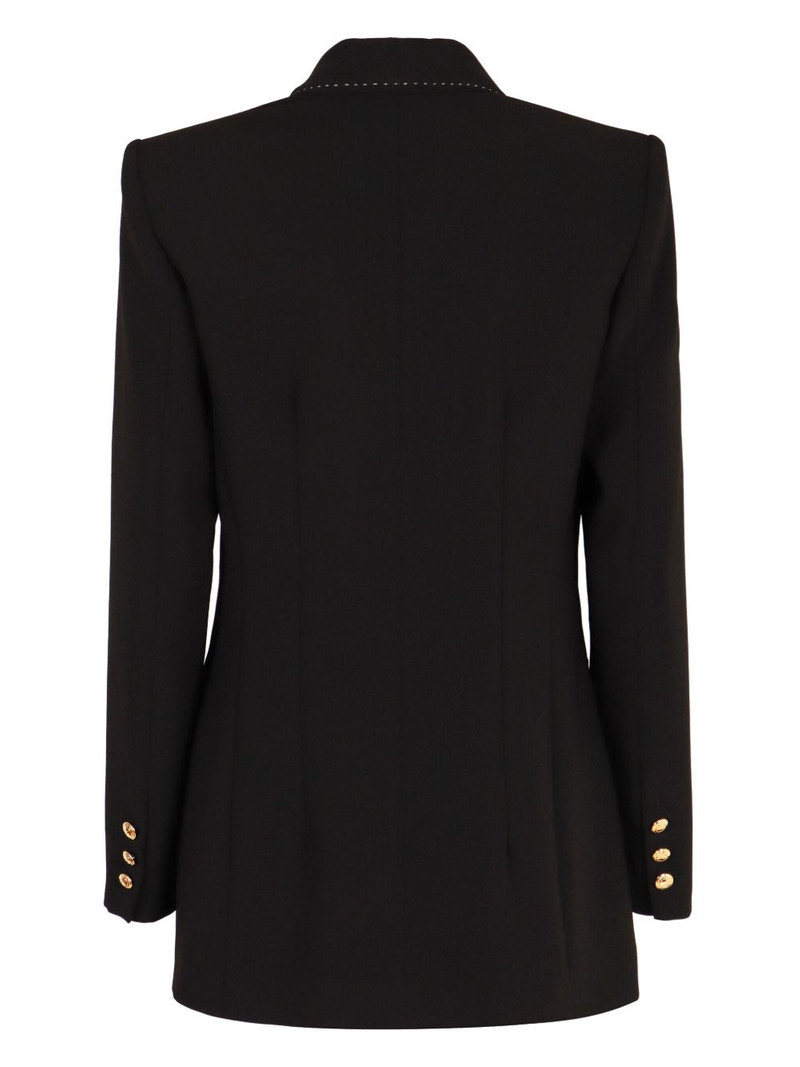 ELISABETTA FRANCHI contrast-stitching blazer outlook