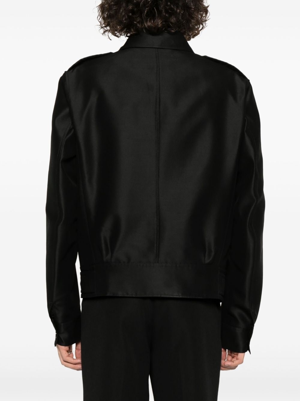 button-up military jacket - 4
