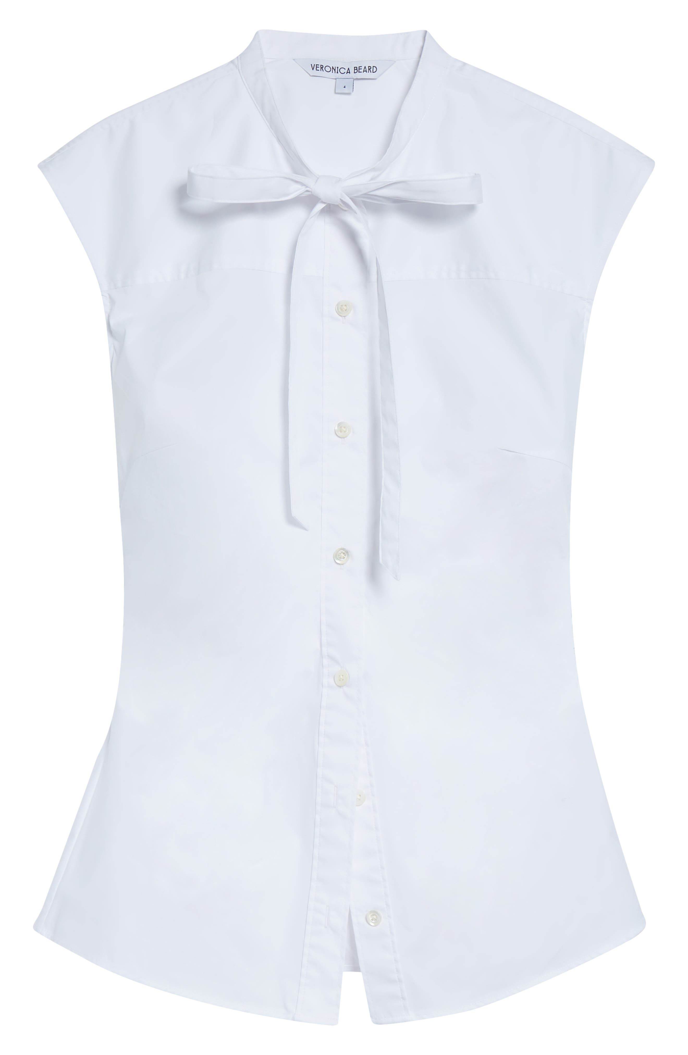 Veronica Beard Joon Shirt in White at Nordstrom - 5
