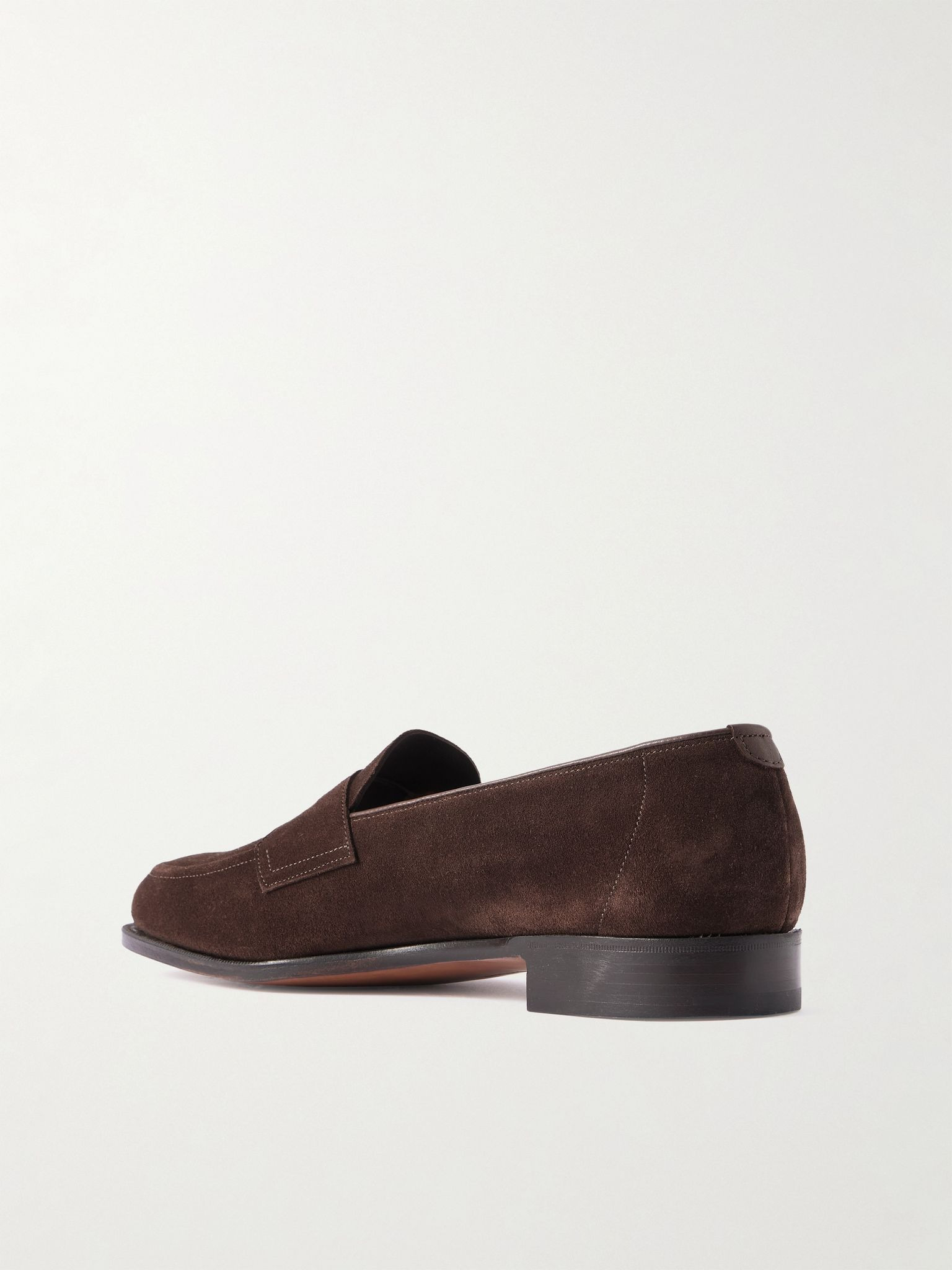 Piccadilly Suede Penny Loafers Dark brown - 4