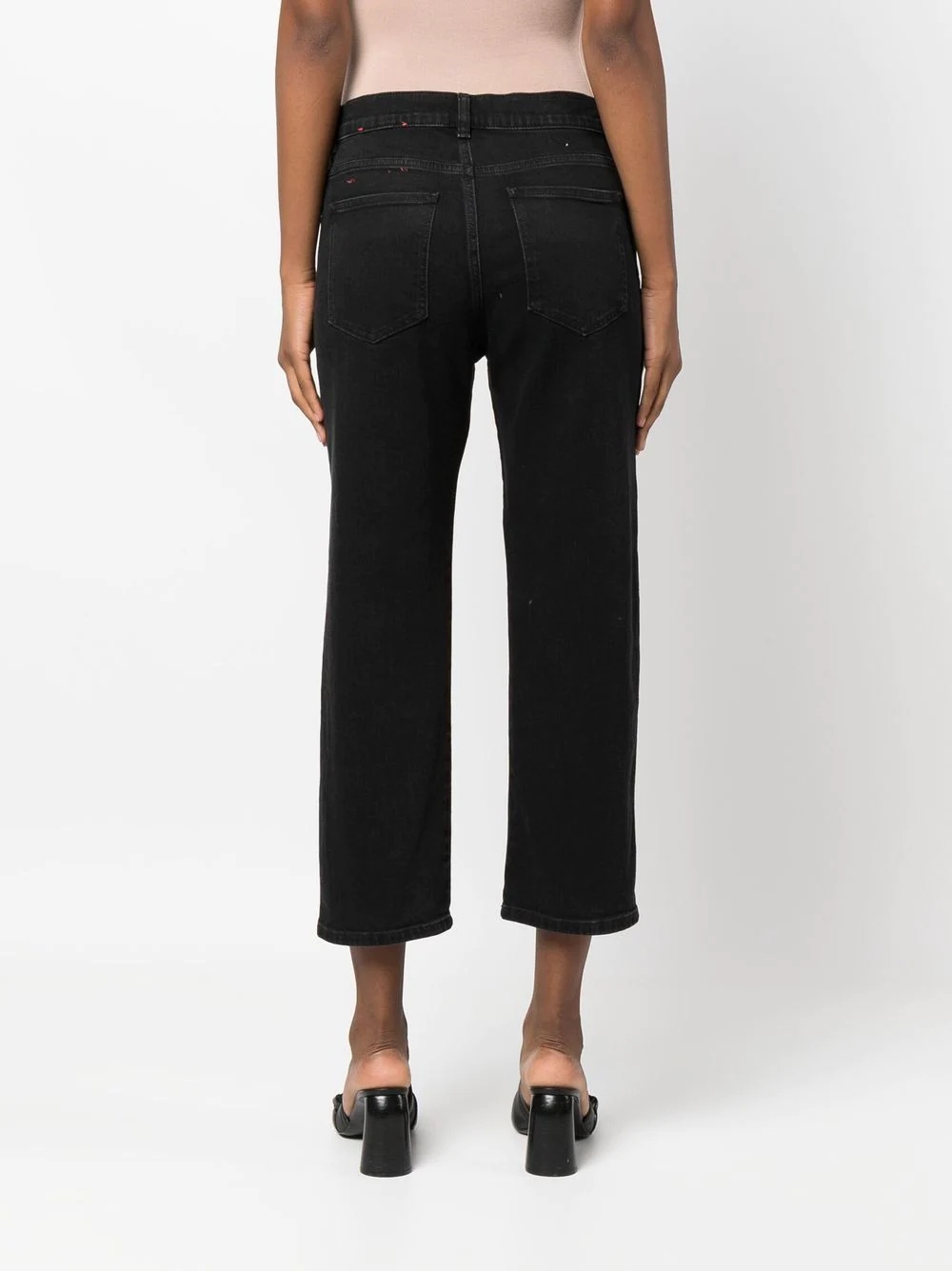 straight-leg cropped jeans - 4