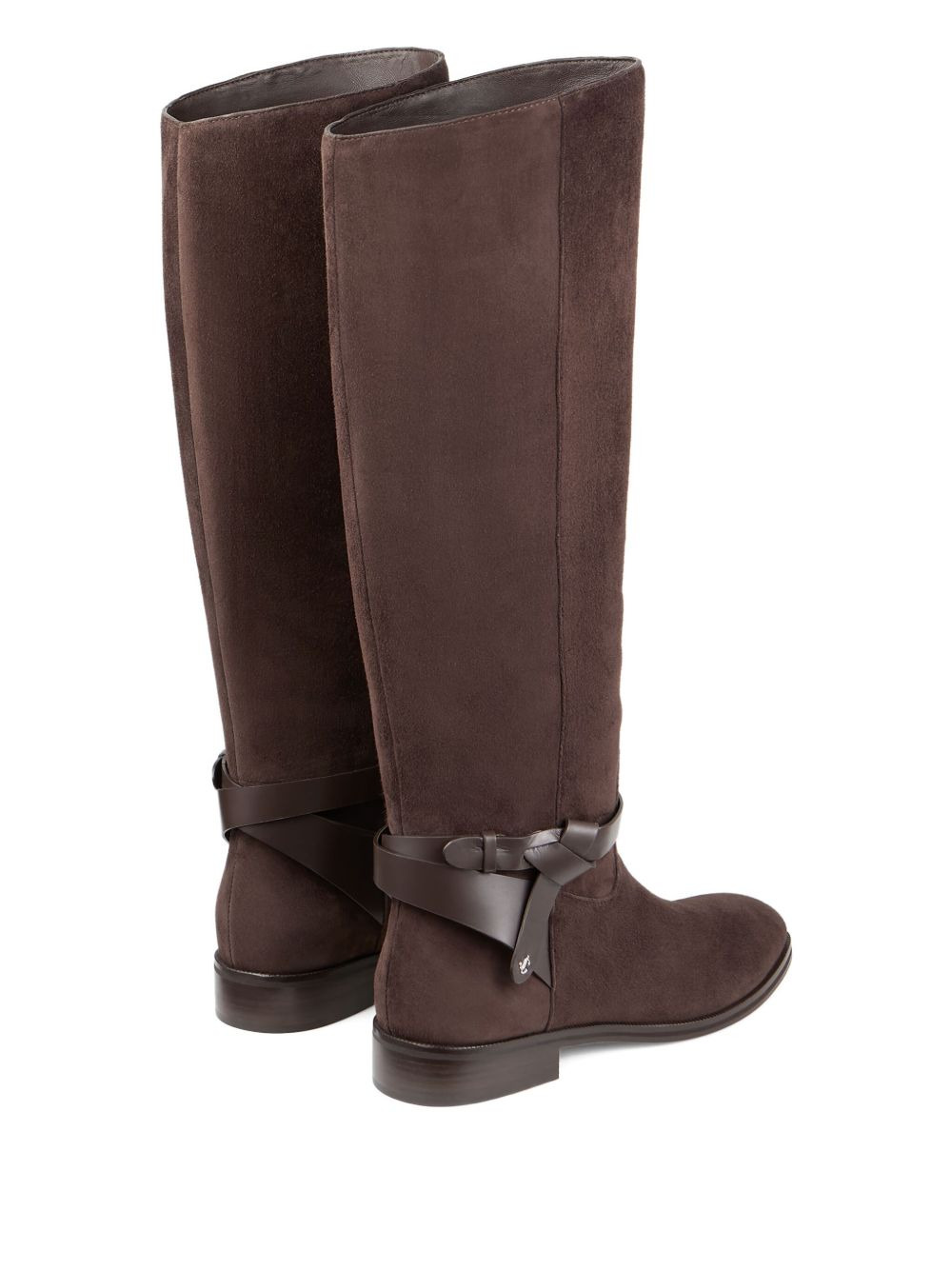 Lawton knotted leather strap boots - 3