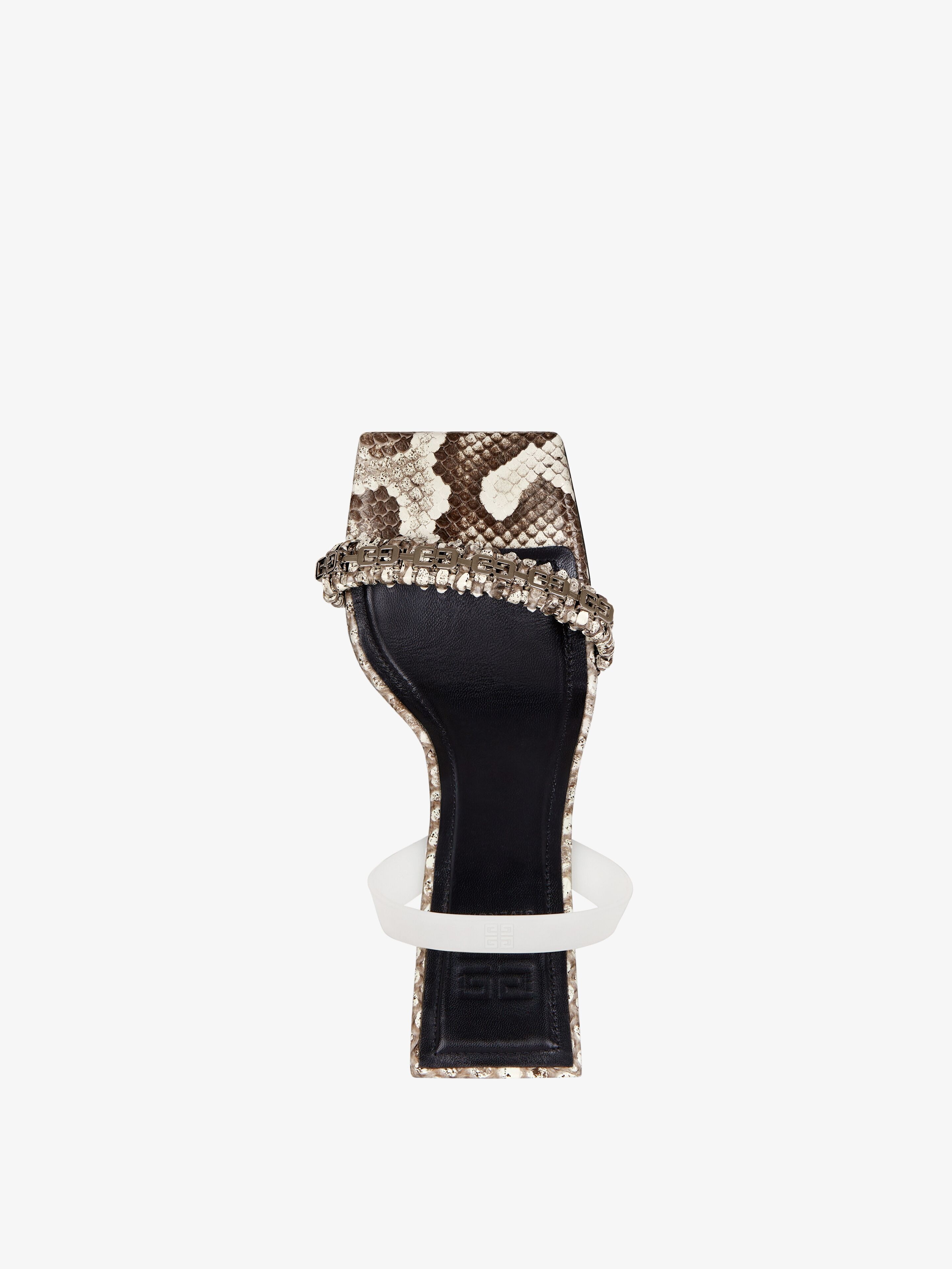 G WOVEN SANDALS IN PYTHON - 4