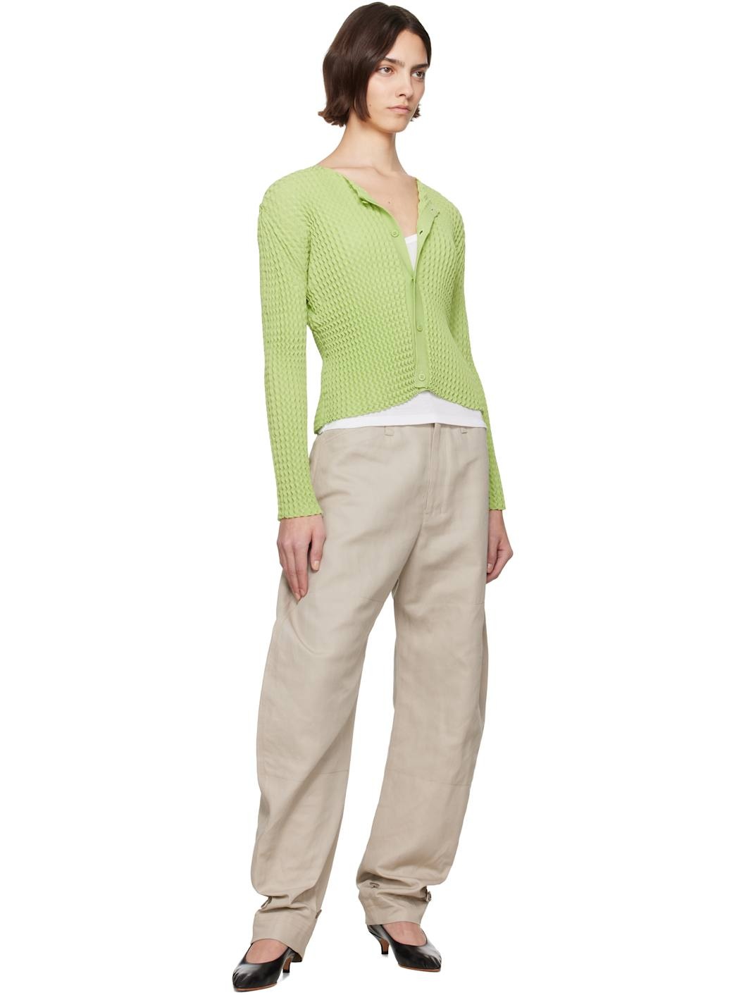 Green April Spongy-56 Cardigan - 4