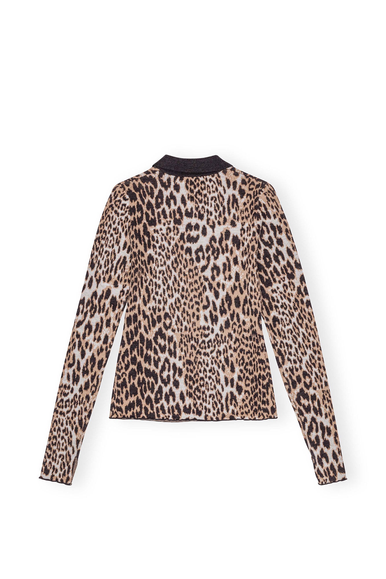 LEOPARD KNITTED POLO SHIRT - 3