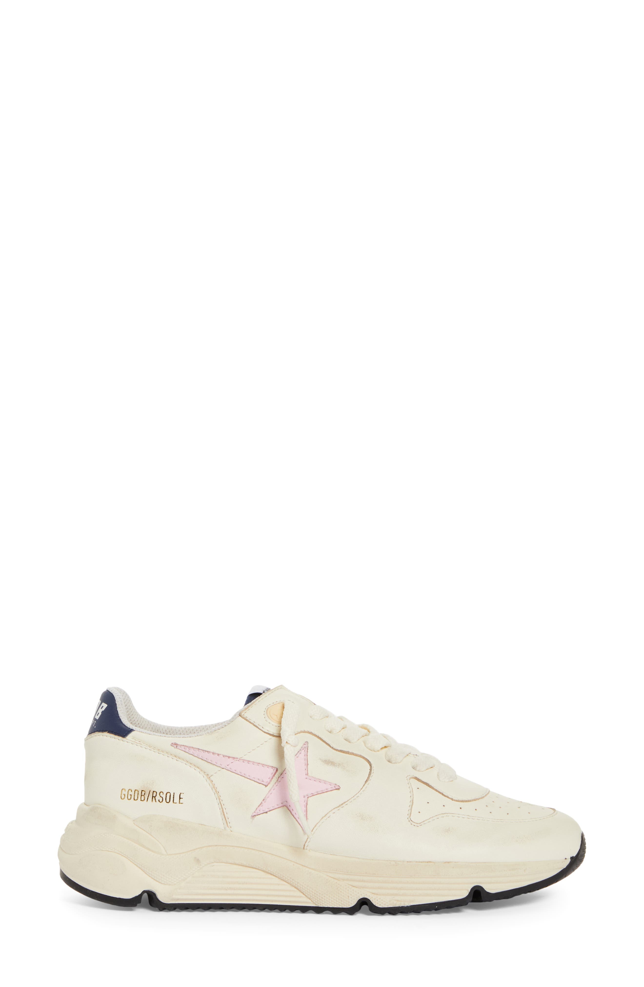 Golden Goose Running Sole Sneaker in White/Pink at Nordstrom - 3