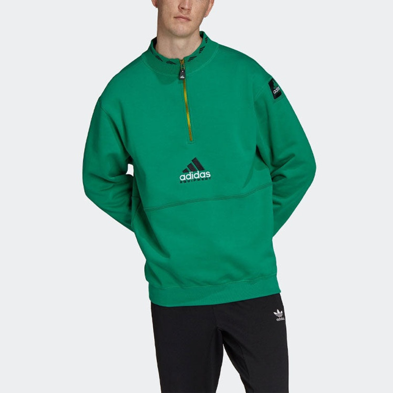 adidas adidas Equipment Series Half Zipper Pullover Green HG8085 outlook