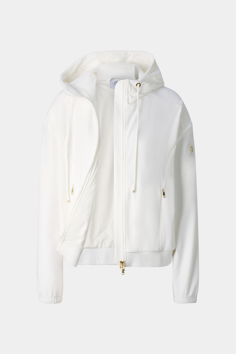 Francine Velvet Jacket in Off-White 2