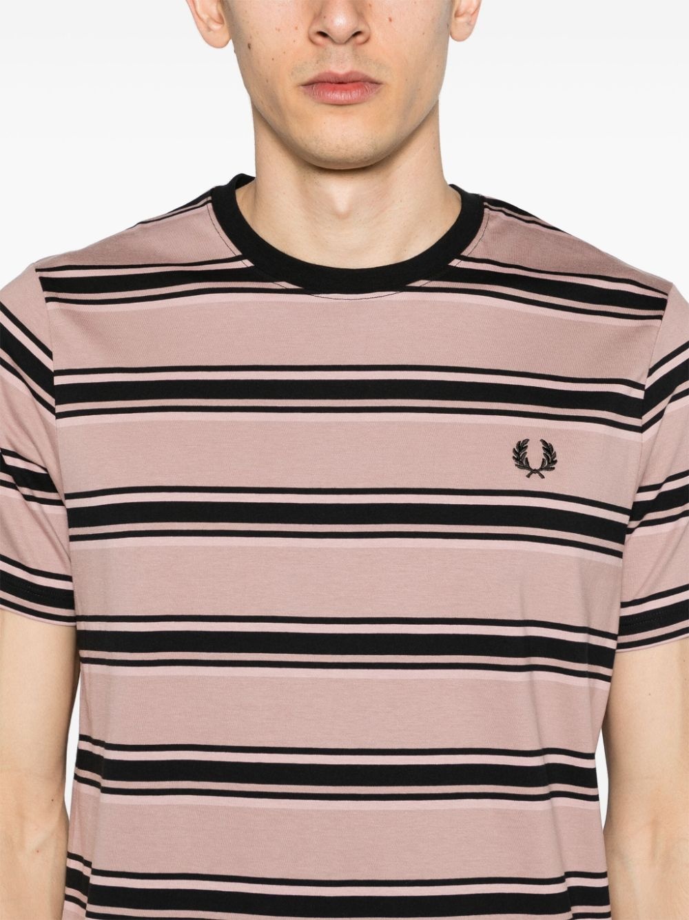 striped cotton T-shirt - 5