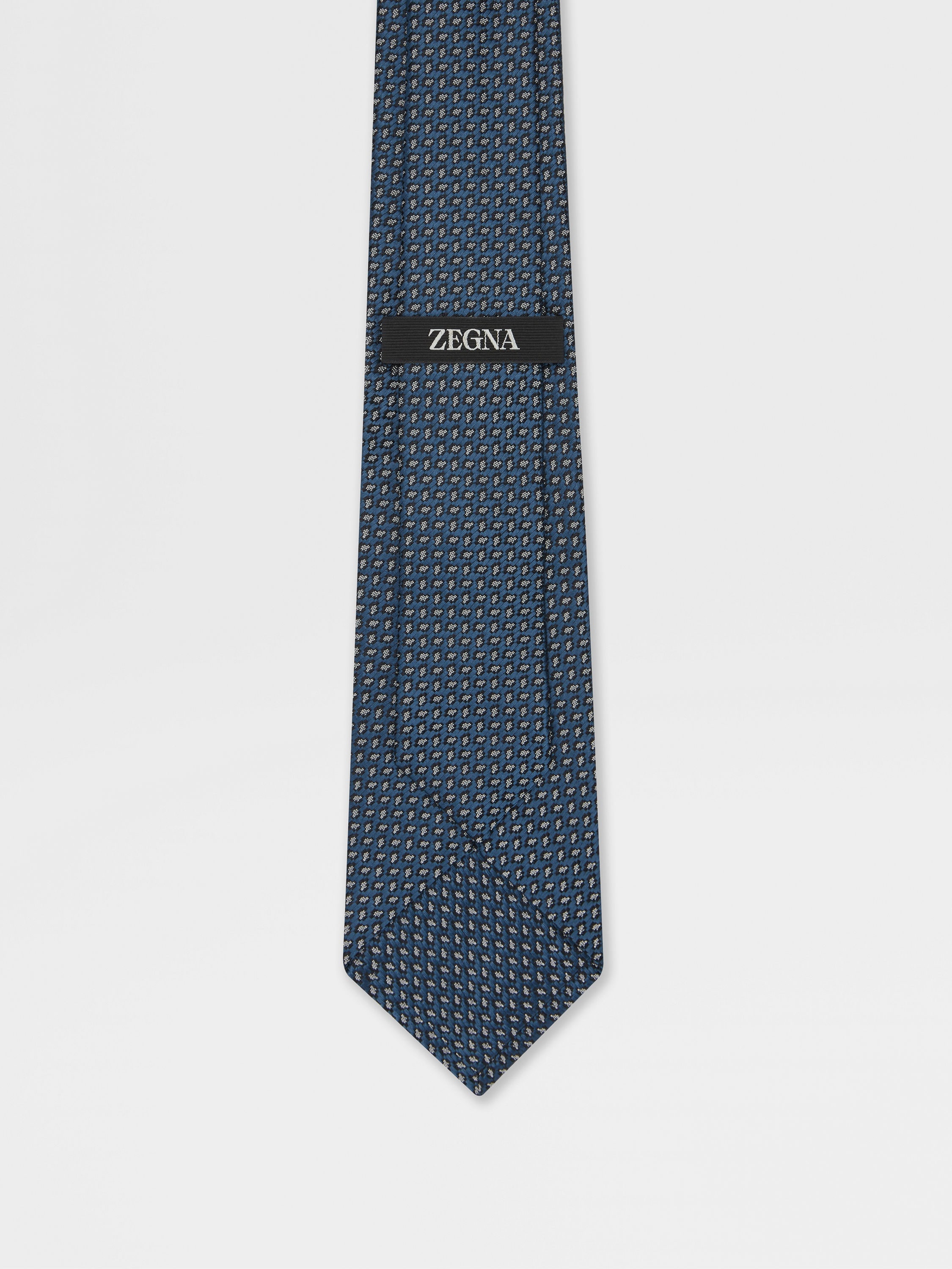 TEAL BLUE SILK TIE - 3