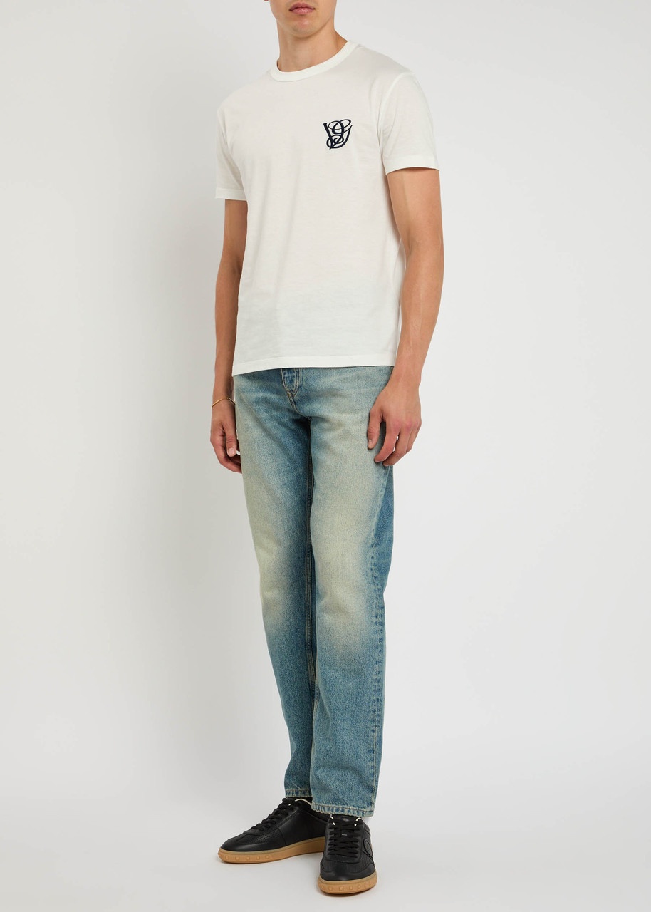 Valentino Garavani Logo-embroidered Cotton T-shirt - 4