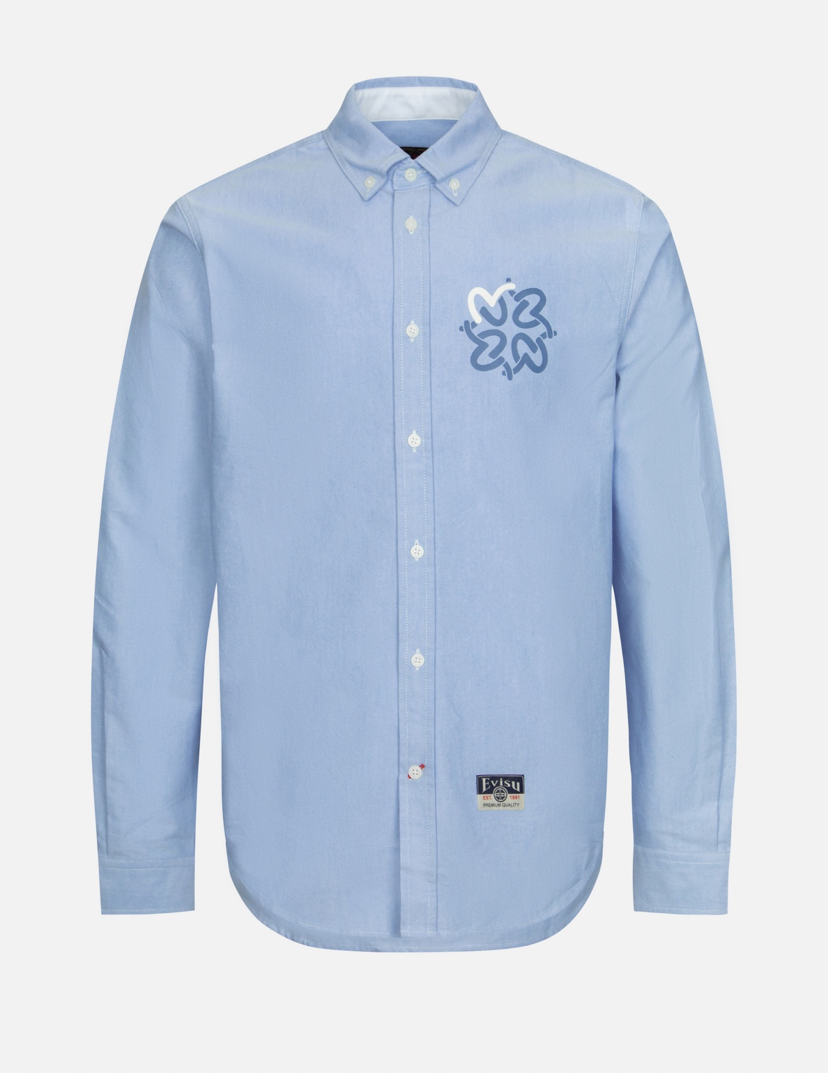 MULTI-SEAGULL PRINT REGULAR FIT OXFORD SHIRT - 1