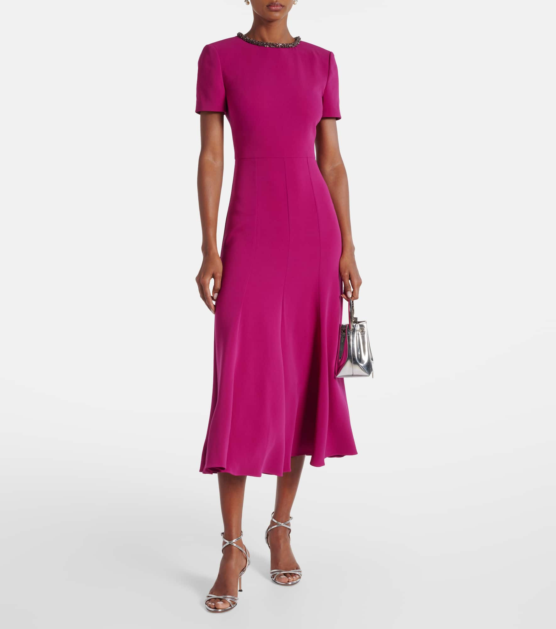 Embellished cady midi dress - 2