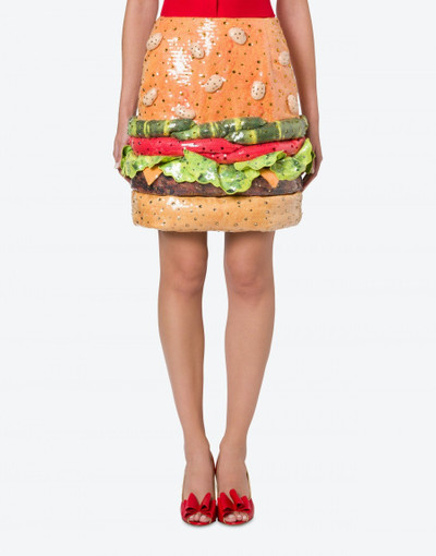 Moschino HAMBURGER SKIRT WITH SEQUINS outlook