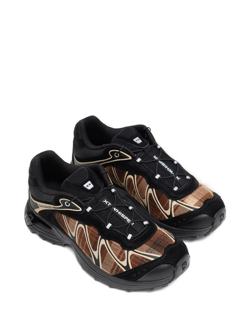SALOMON plaid panel sneakers outlook