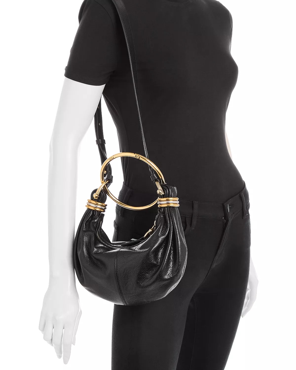 Bracelet Mini Leather Hobo Bag - 2