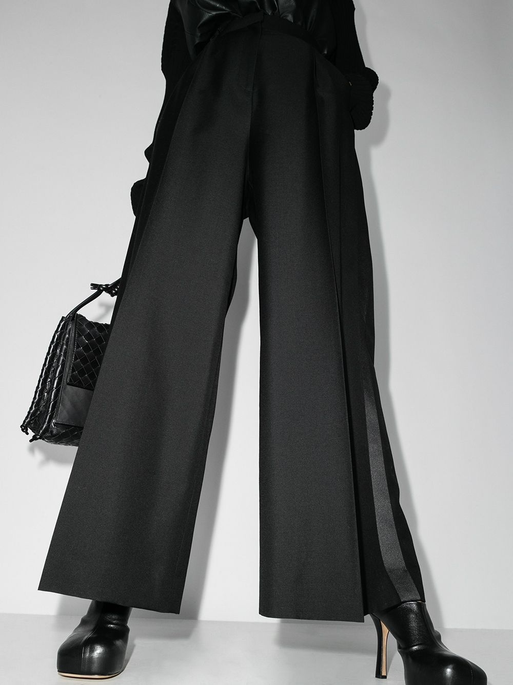 wide-leg high-rise trousers - 2