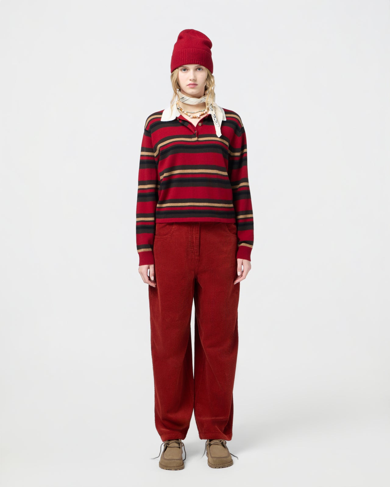 Cropped Stripe Rugby - 3