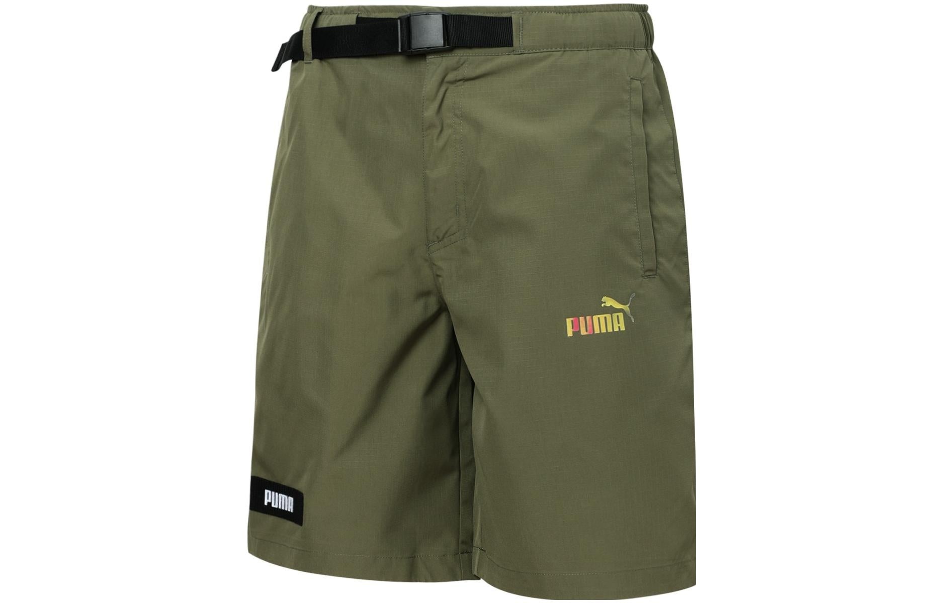 PUMA Logo Cargo Shorts 'Olivegreen' 671965-32 - 3